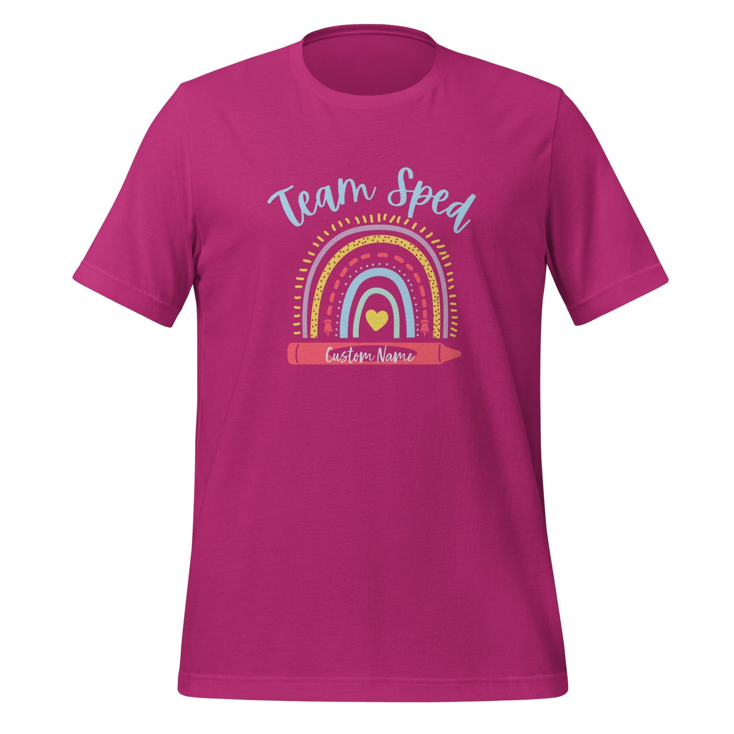 Special Education Team Shirt: 'Team Sped' Personalized Tee Unisex Fit Affordable ABA Materials