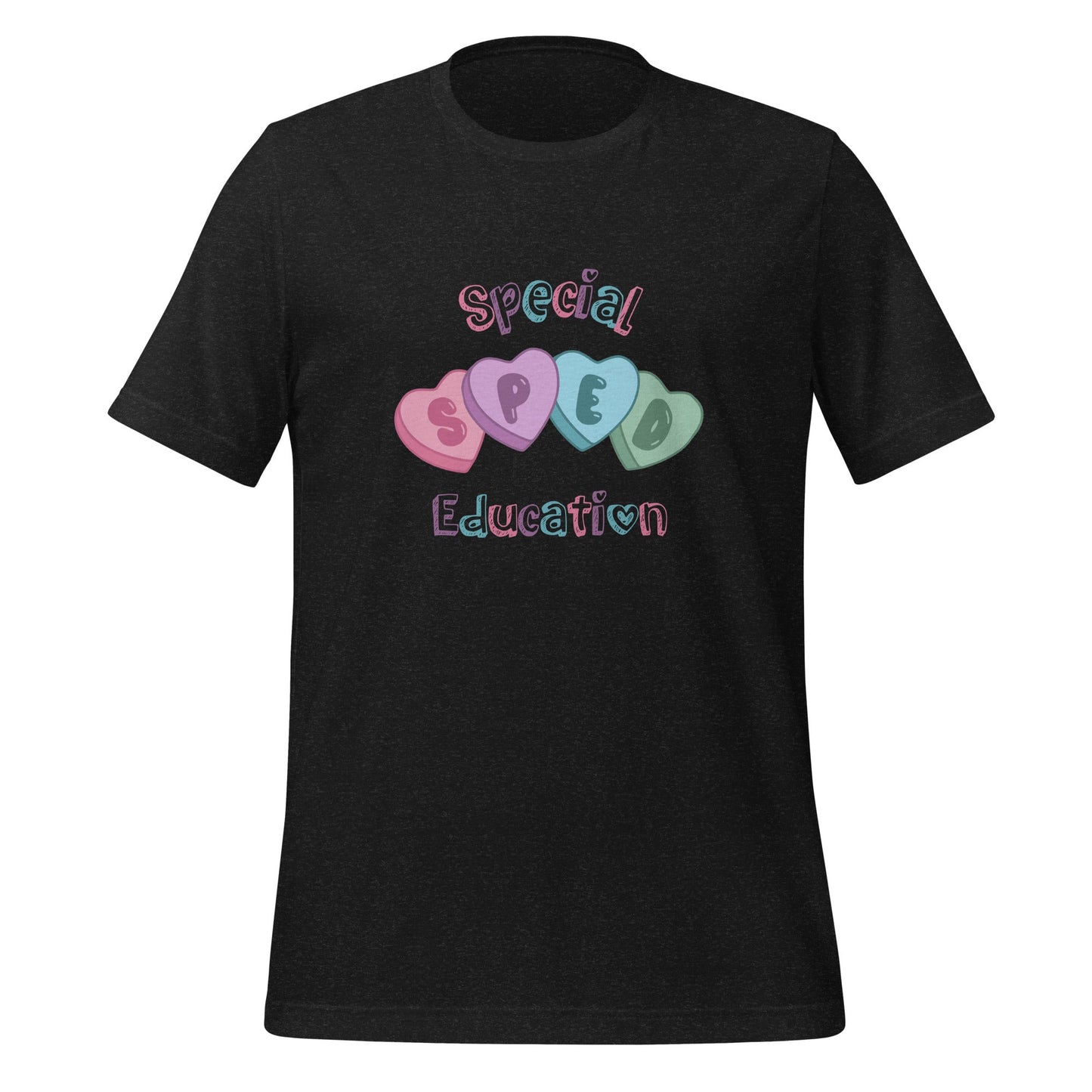 Valentine's Day SPED Hearts Unisex T-Shirt for Special Educators Affordable ABA Materials