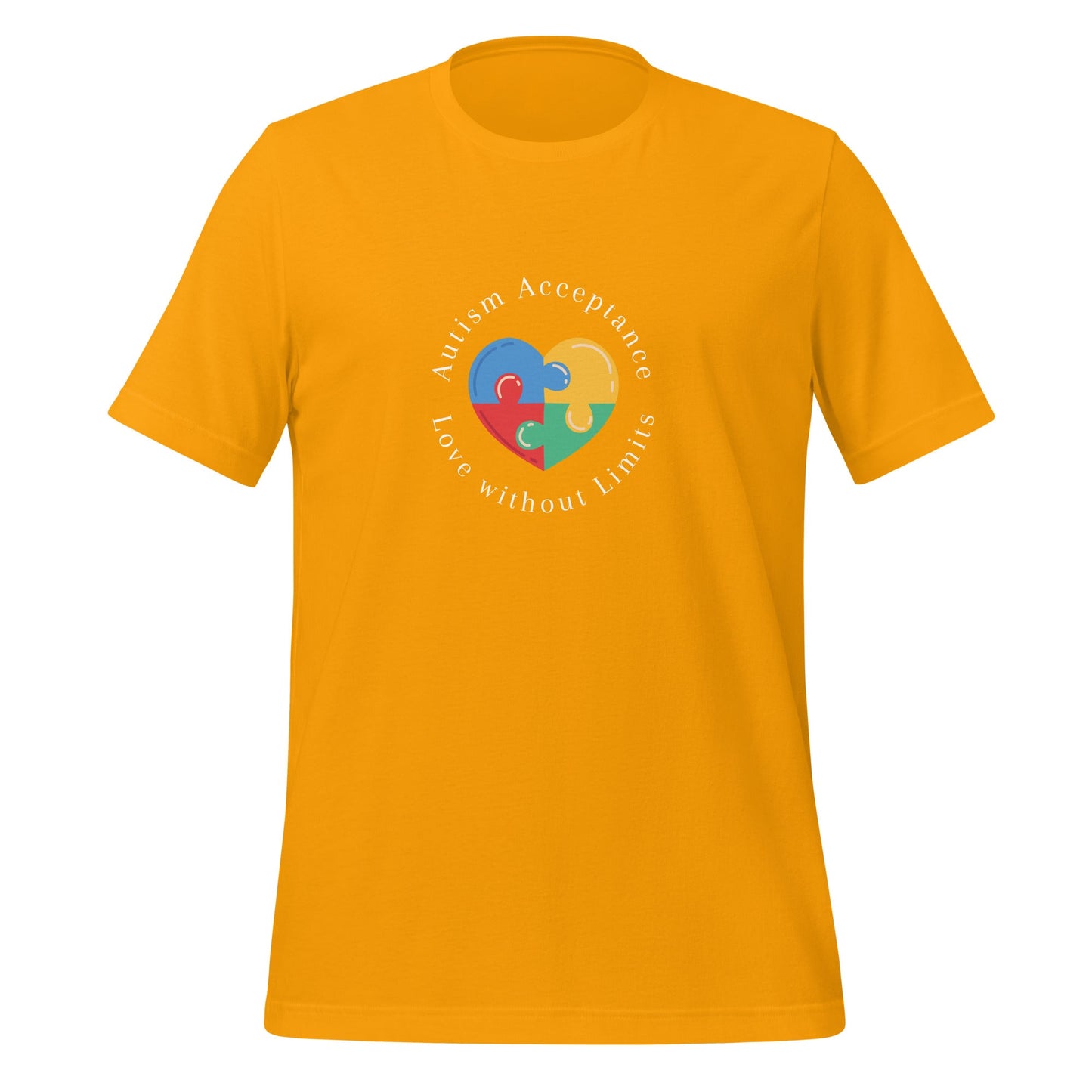 Autism Acceptance T-Shirt - Spread Love Without Limits Unisex Shirt Affordable ABA Materials