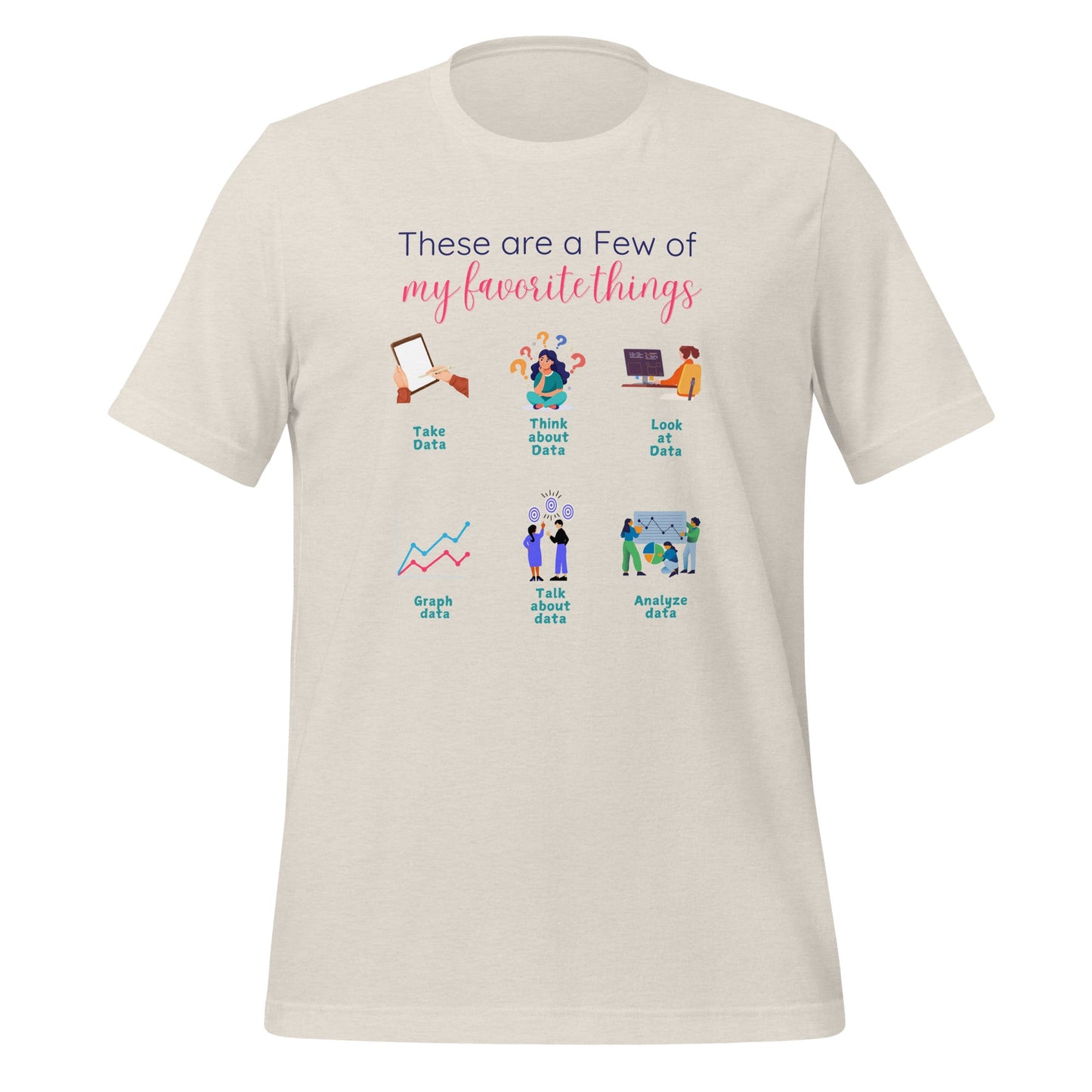 Funny ABA Shirt-Favorite Things Data Analysis Edition-Shirt - BCBA & RBT Humor Affordable ABA Materials