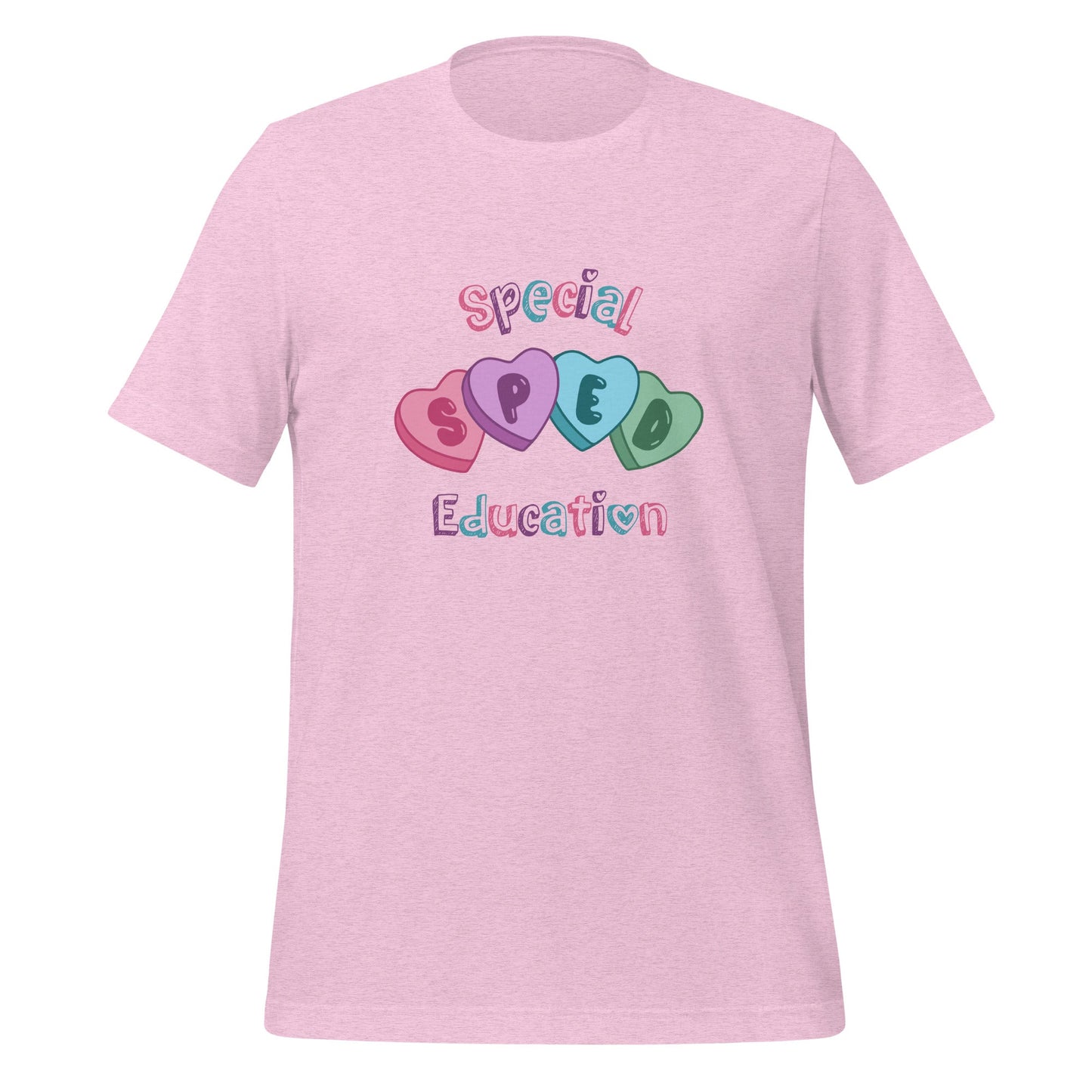 Valentine's Day SPED Hearts Unisex T-Shirt for Special Educators Affordable ABA Materials