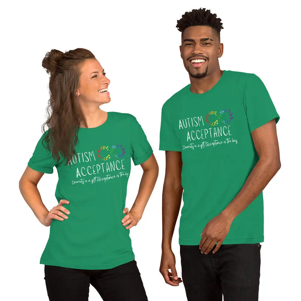 Empowering Unisex Shirt for Autism Acceptance -Spread the Message of Diversity & Acceptance for Supporters of the Autism Community Affordable ABA Materials