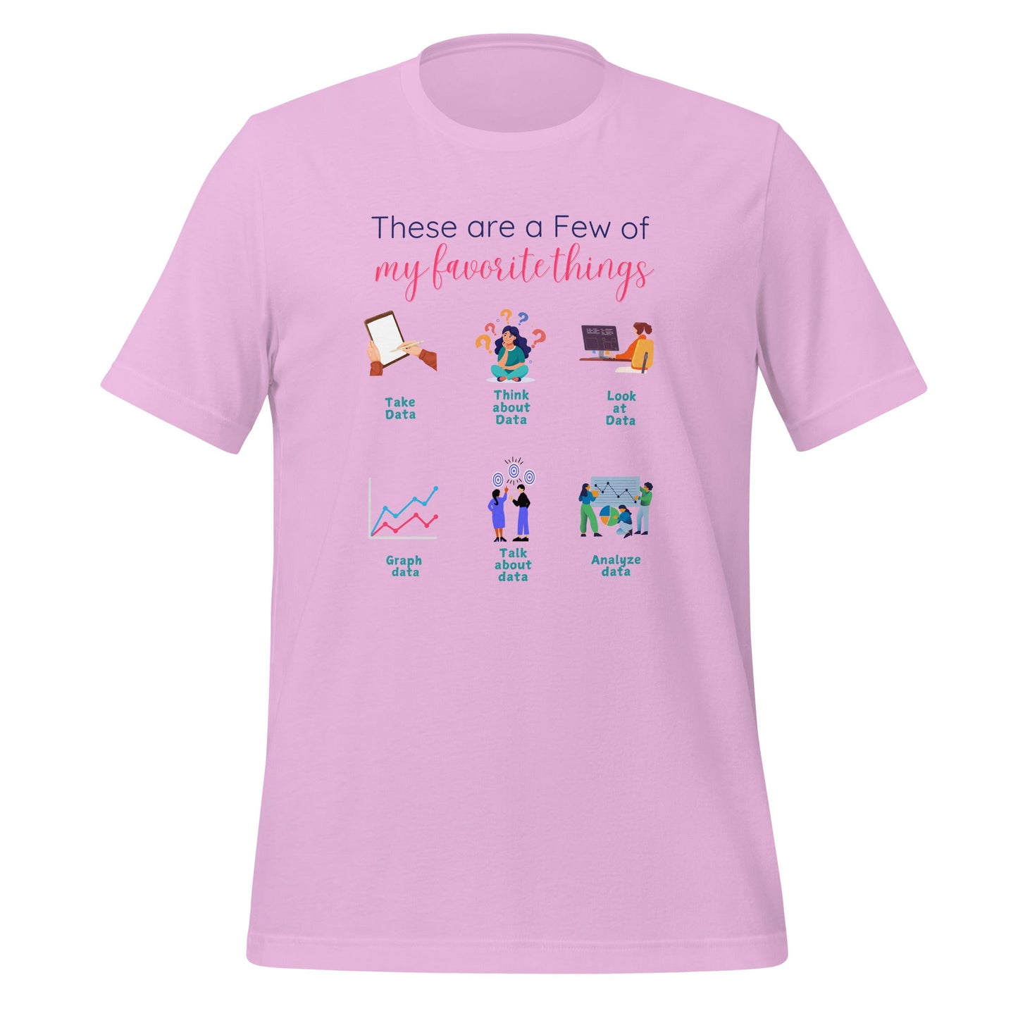 Funny ABA Shirt-Favorite Things Data Analysis Edition-Shirt - BCBA & RBT Humor Affordable ABA Materials