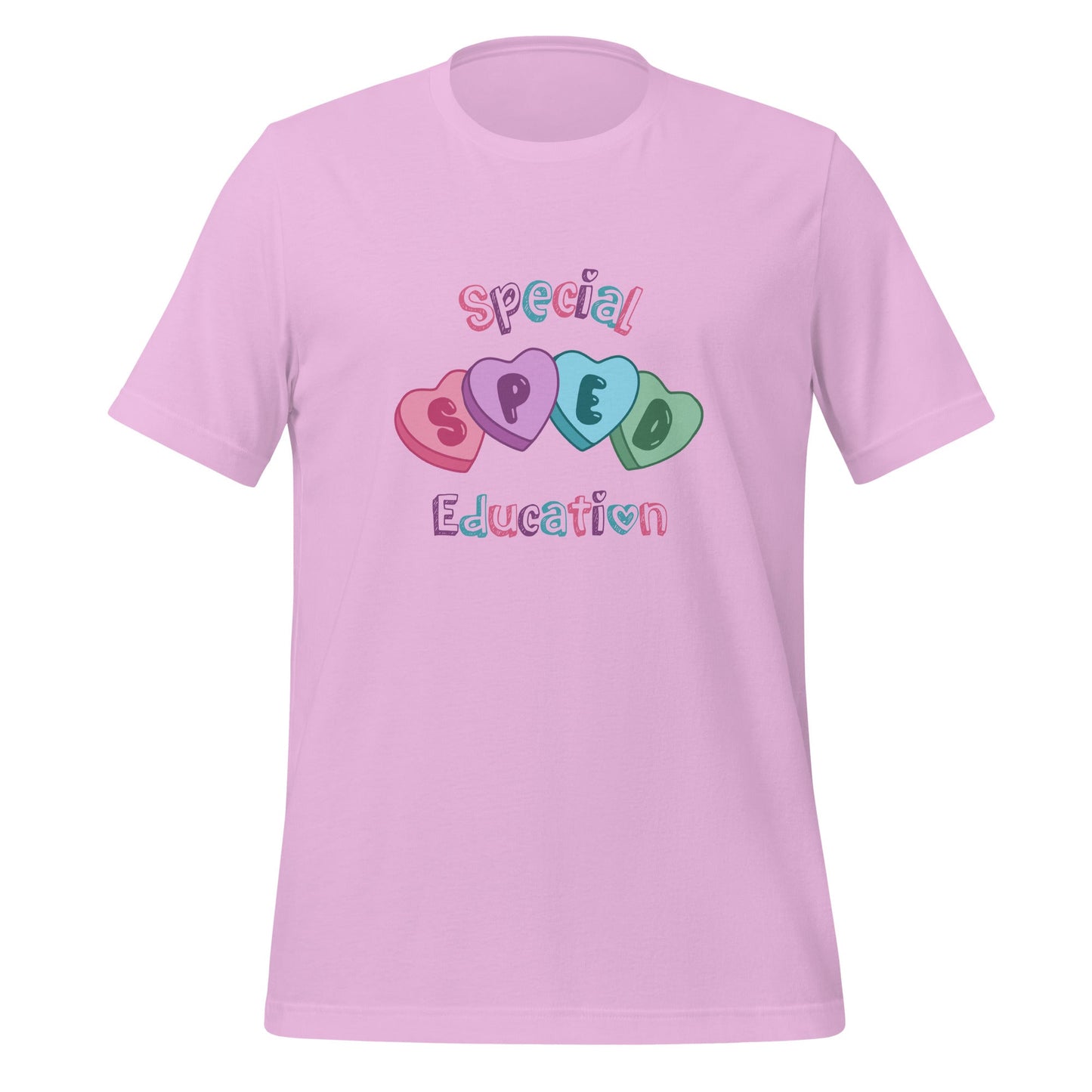 Valentine's Day SPED Hearts Unisex T-Shirt for Special Educators Affordable ABA Materials