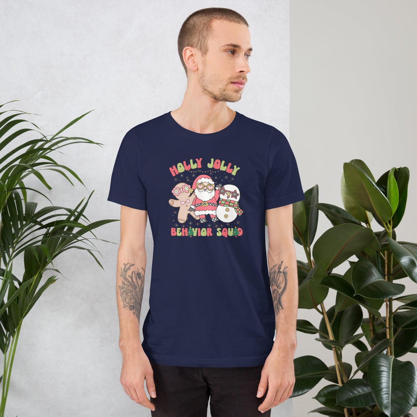 Holly Jolly Behavior Squad Unisex Shirt – Festive ABA Team Holiday Tee for Behavior Analysts & Technicians Affordable ABA Materials