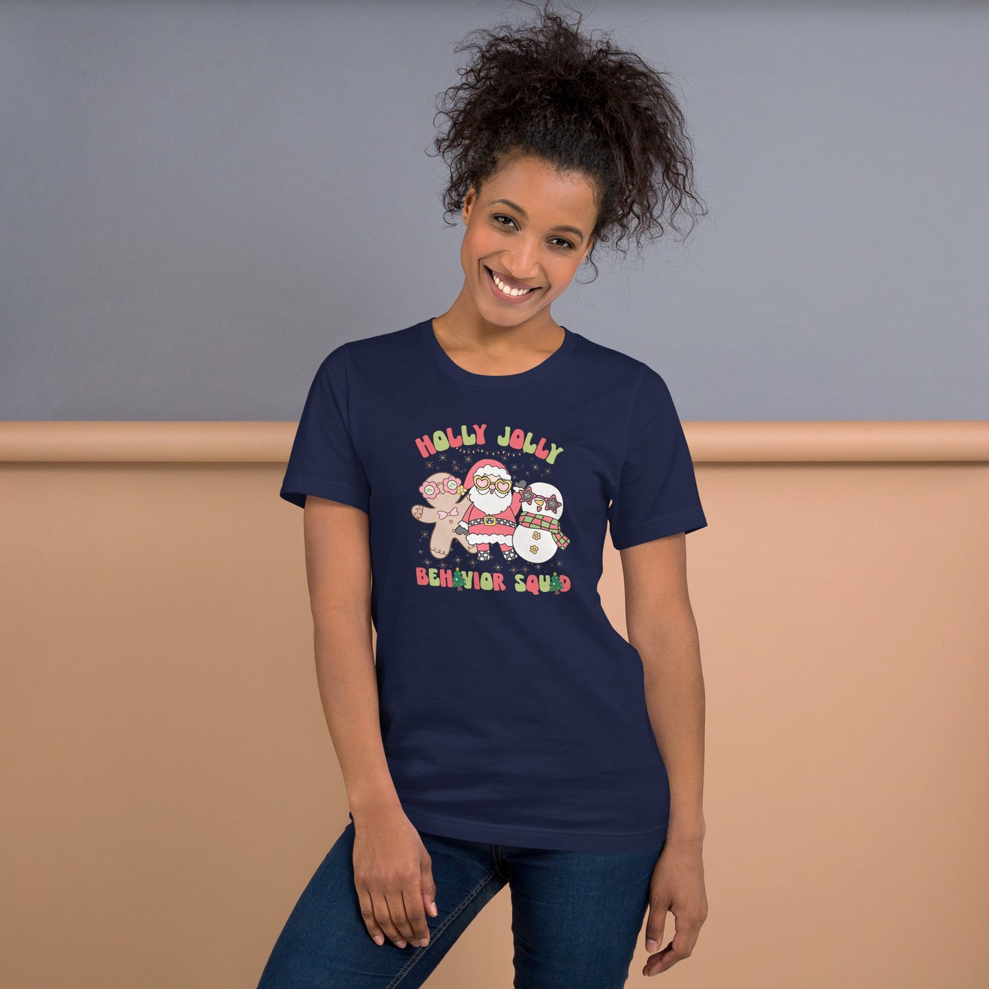 Holly Jolly Behavior Squad Unisex Shirt – Festive ABA Team Holiday Tee for Behavior Analysts & Technicians Affordable ABA Materials