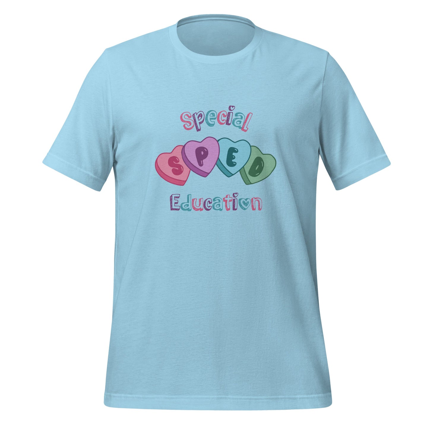 Valentine's Day SPED Hearts Unisex T-Shirt for Special Educators Affordable ABA Materials