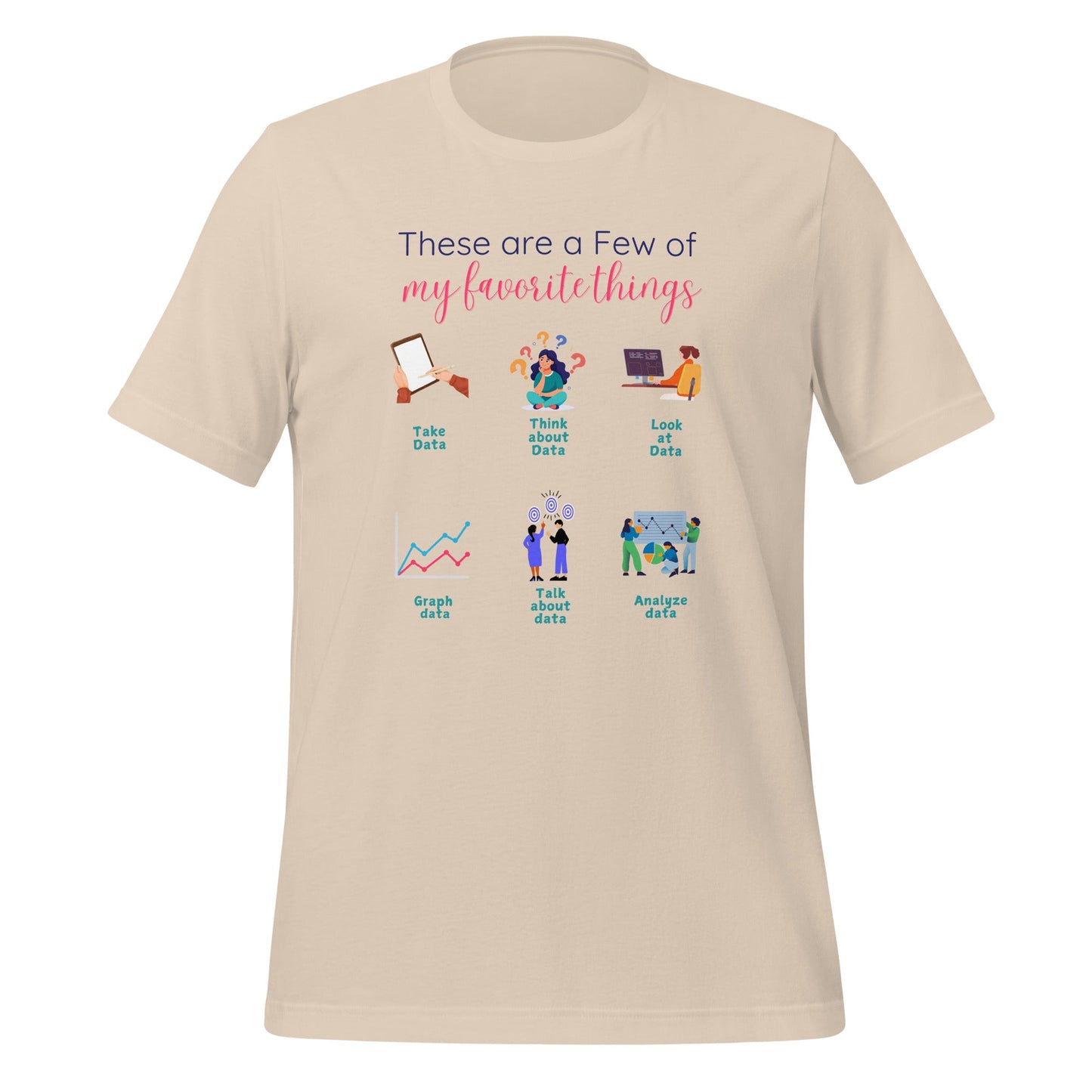 Funny ABA Shirt-Favorite Things Data Analysis Edition-Shirt - BCBA & RBT Humor Affordable ABA Materials