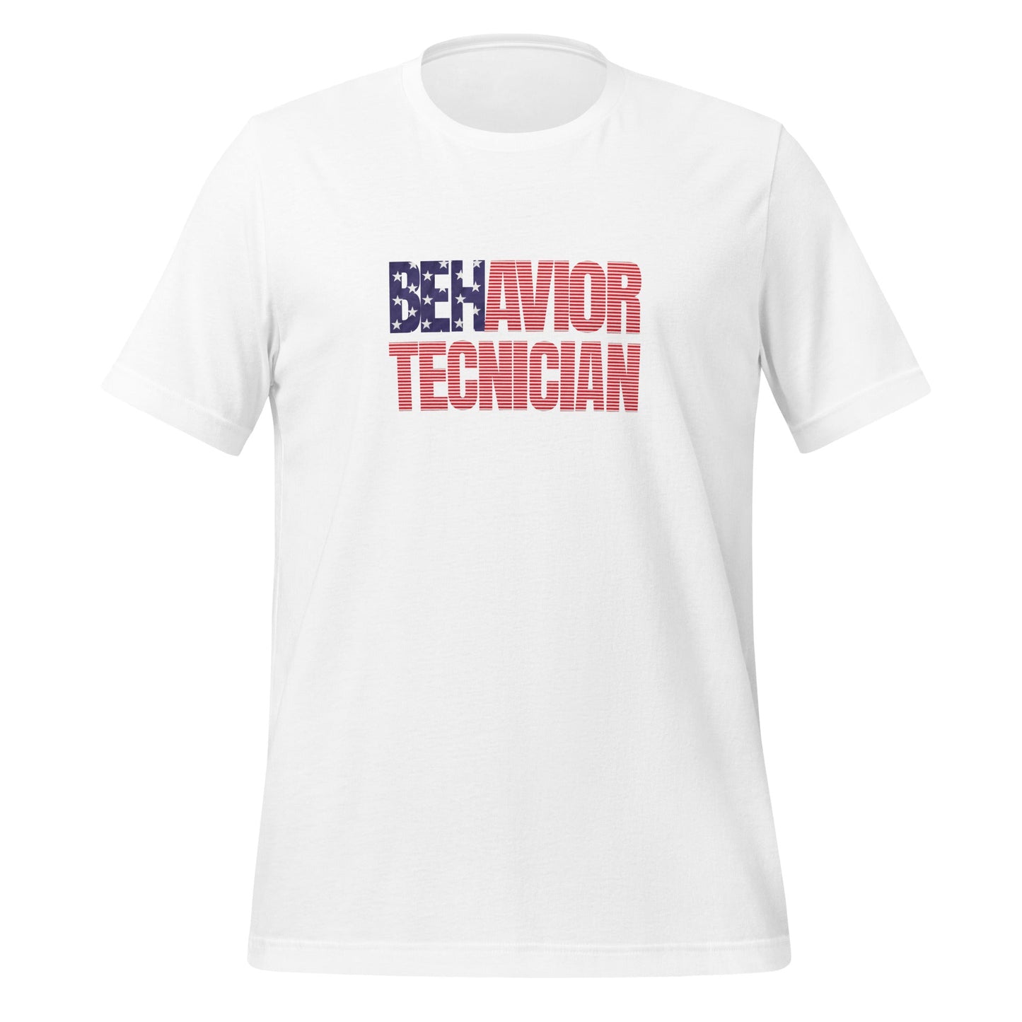 Patriotic Shirt for Behavior Technician-American Flag Inspired Shirt Affordable ABA Materials