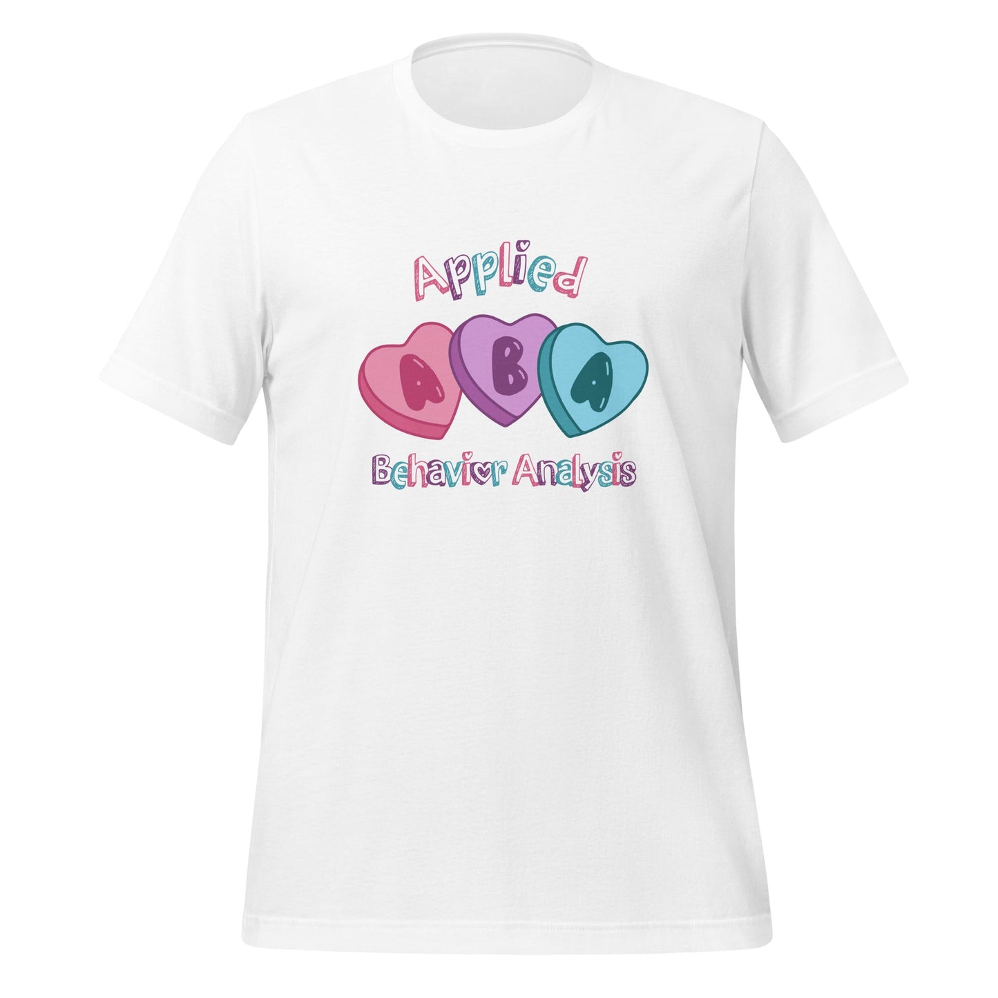 ABA Hearts Valentines Day Tee - Unisex T-Shirt for BCBAs and RBTs Affordable ABA Materials