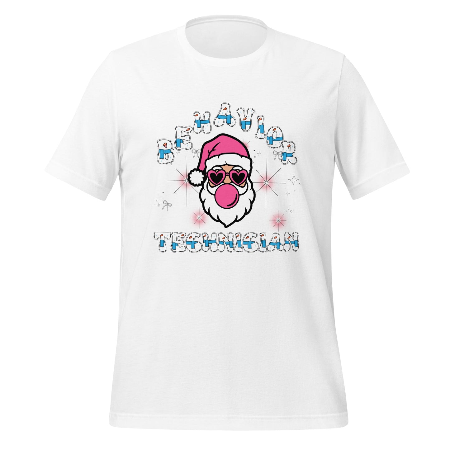 Funny Behavior Technician Christmas Santa Tee Unisex t-shirt Affordable ABA Materials