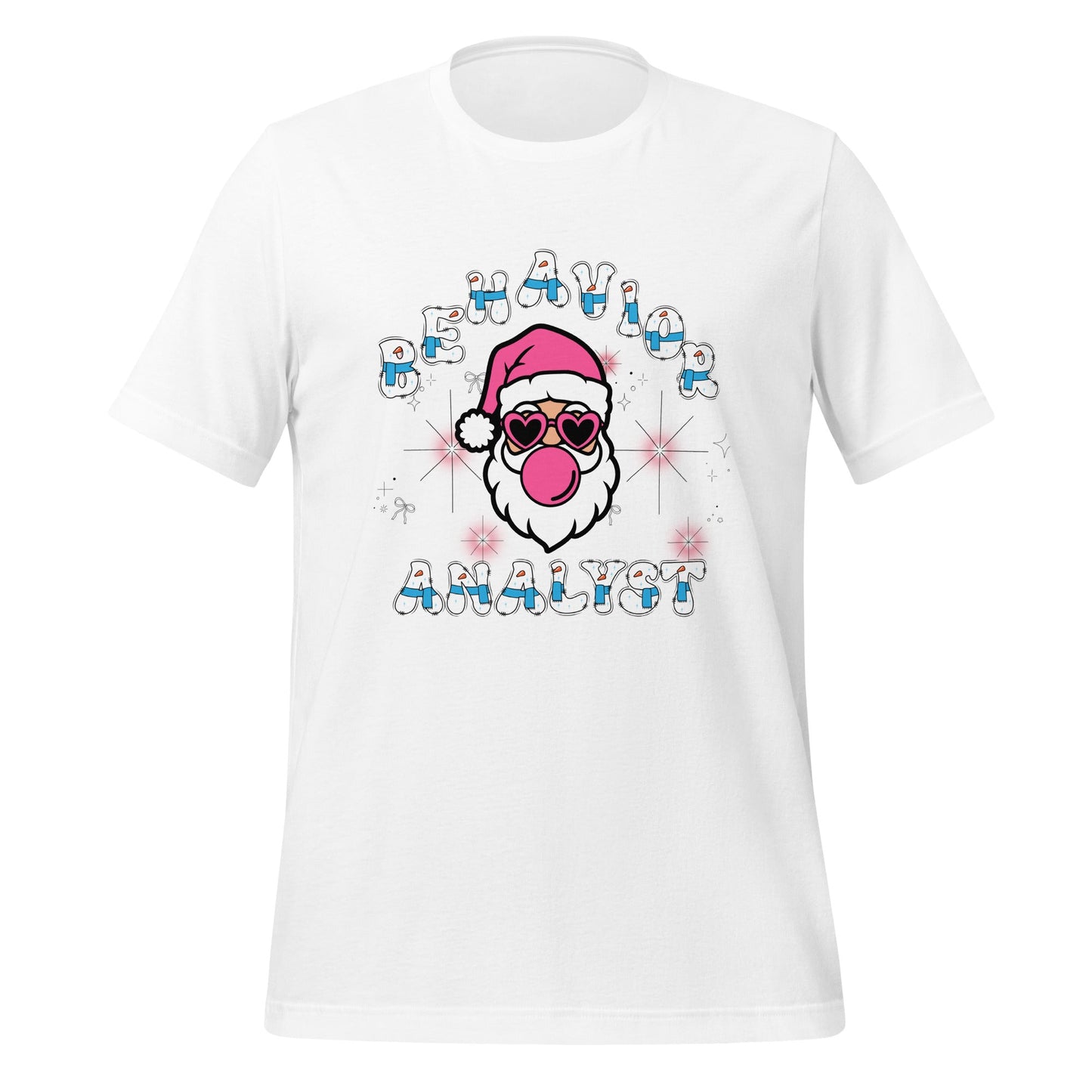Funny Behavior Analyst Christmas Santa Unisex Tee Affordable ABA Materials