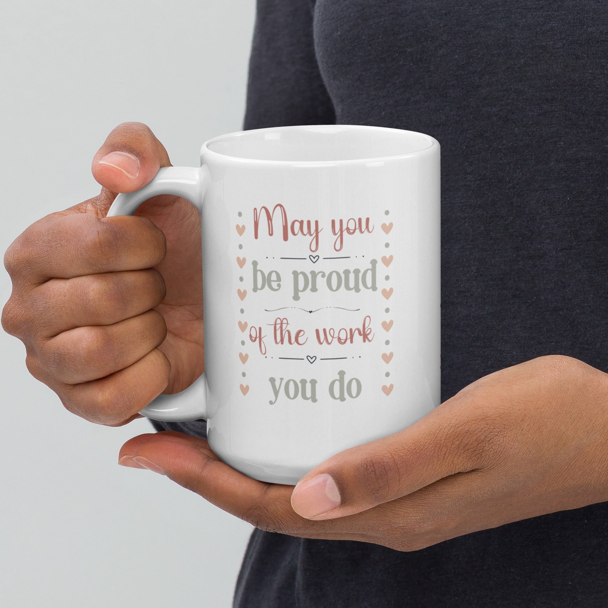 Personalized Ceramic Mug - "Proud of the Work You Do" Message for ABA Professional, Therapist, or Teacher Affordable ABA Materials