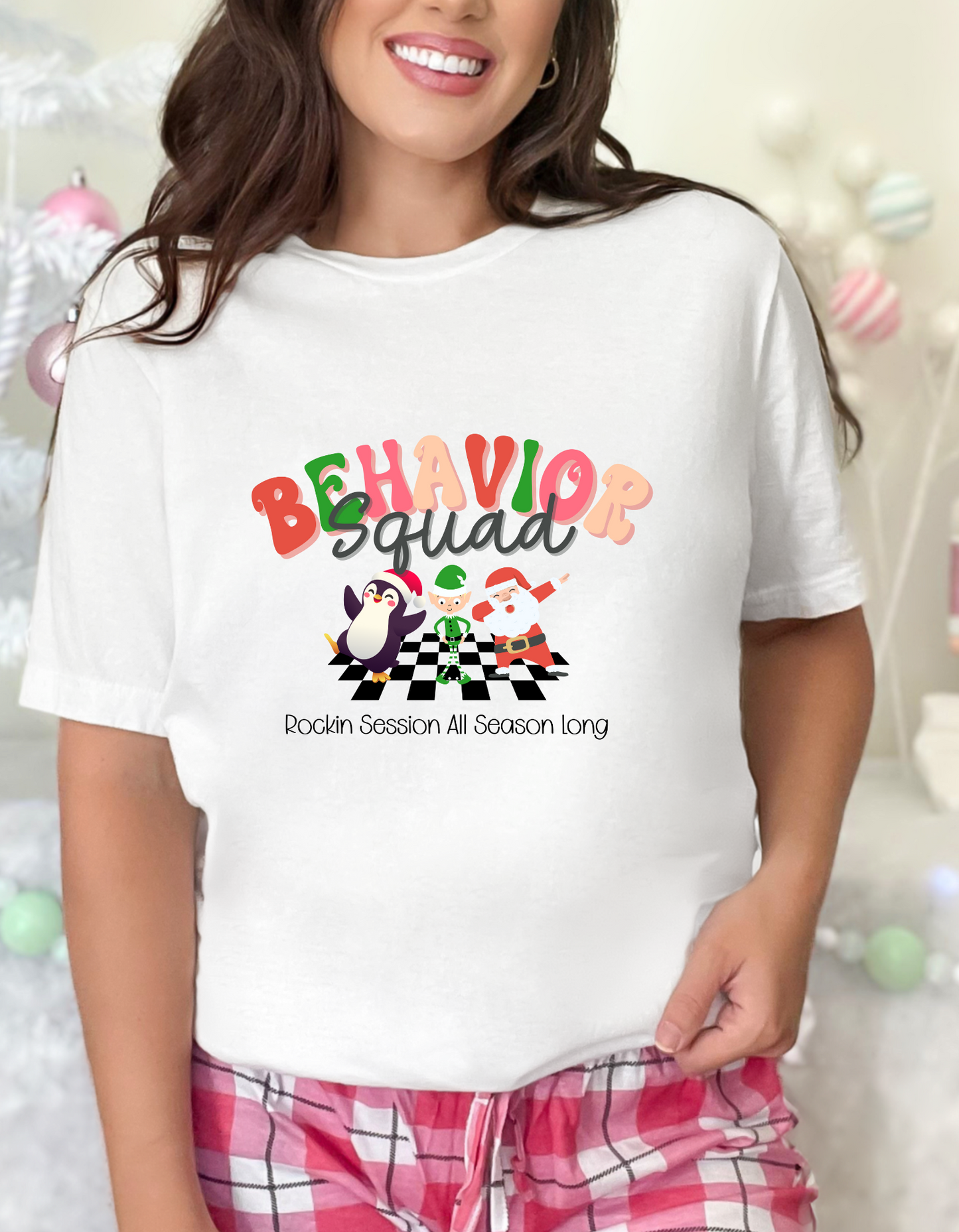 Holiday "Behavior Squad" Shirt for ABA Professionals Unisex T-shirt Affordable ABA Materials