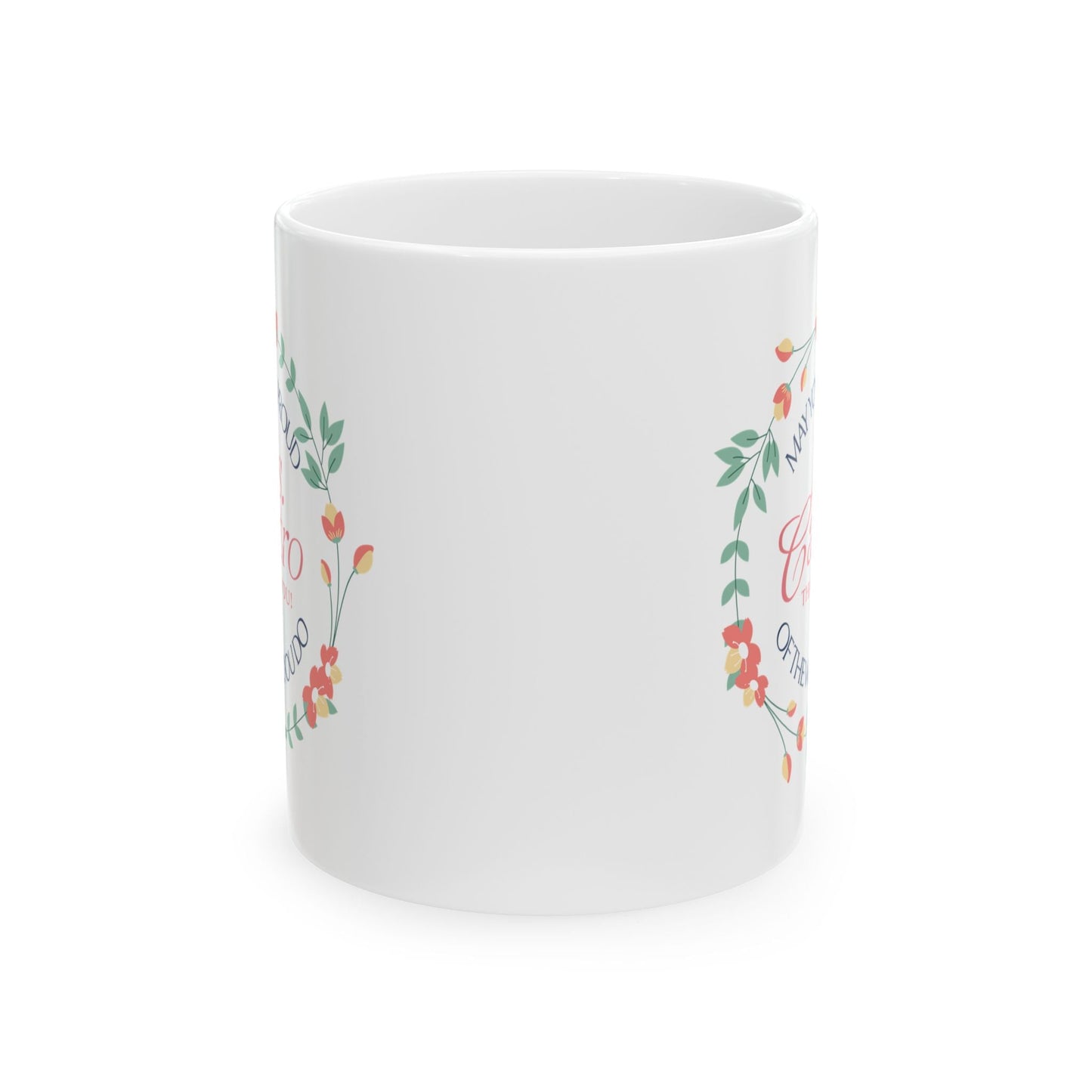 Custom Floral Name Mug  “May You Be Proud of the Work You Do” Personalized Thank-You Gift Printify