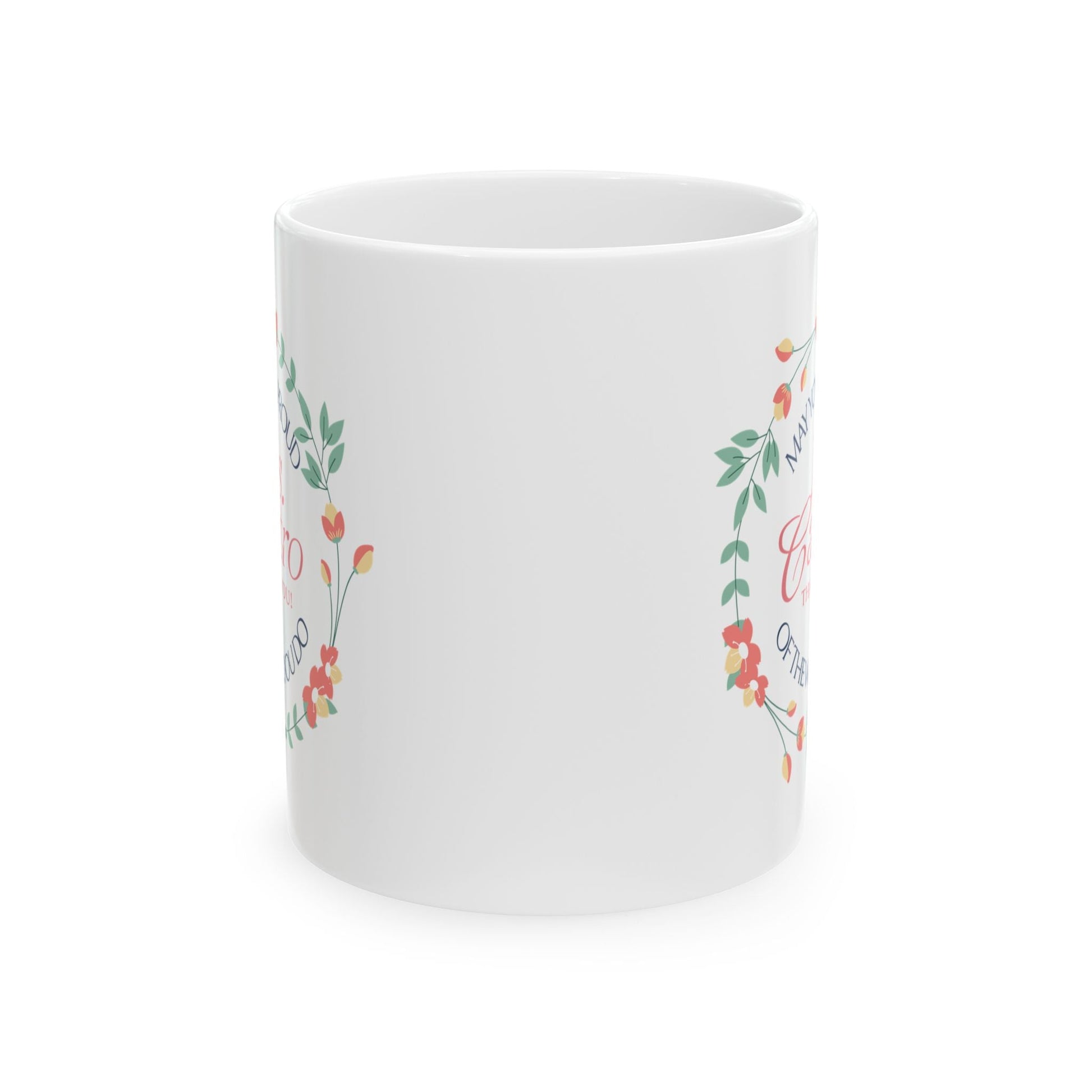 Custom Floral Name Mug  “May You Be Proud of the Work You Do” Personalized Thank-You Gift Printify