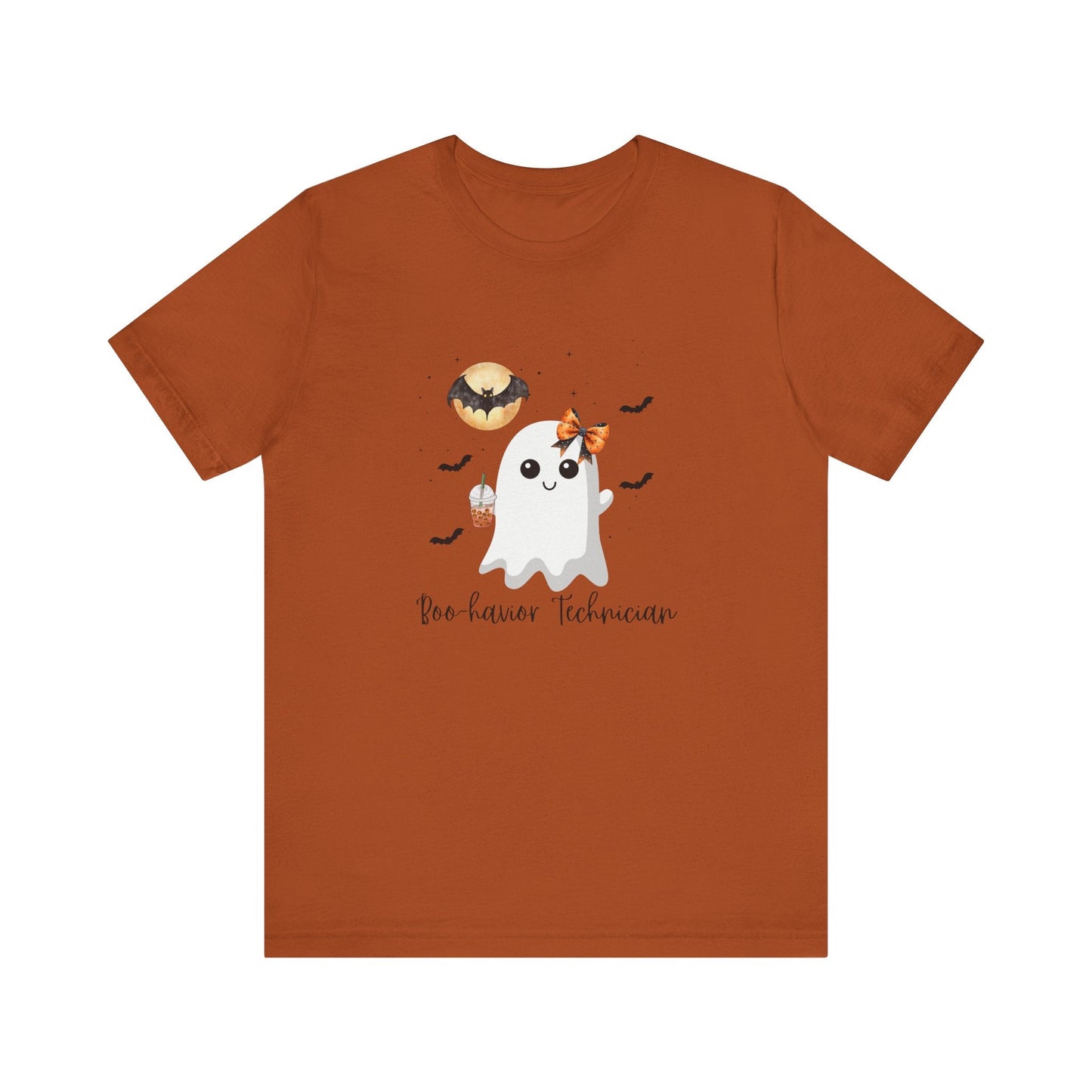 Cute Behavior Technician Halloween Ghost Shirt -"Boo-havior Technician" Unisex Shirt Printify
