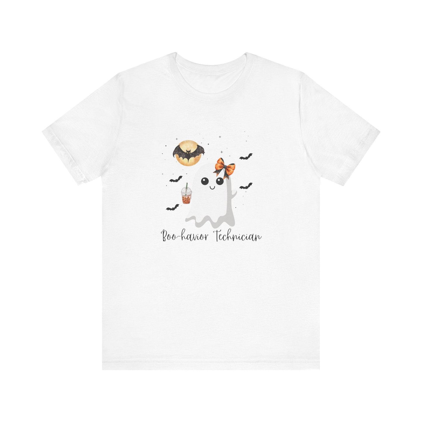 Cute Behavior Technician Halloween Ghost Shirt -"Boo-havior Technician" Unisex Shirt Printify