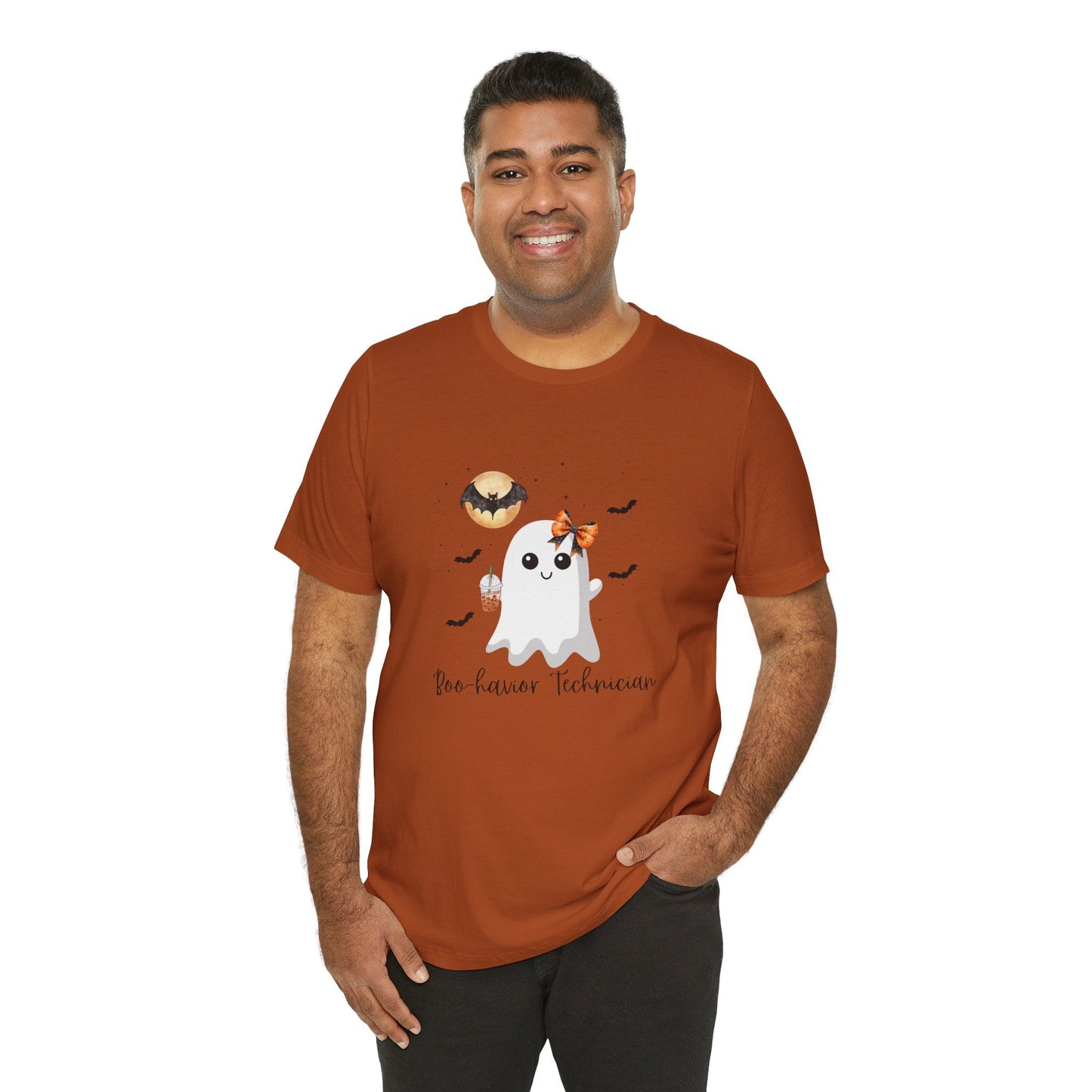 Cute Behavior Technician Halloween Ghost Shirt -"Boo-havior Technician" Unisex Shirt Printify