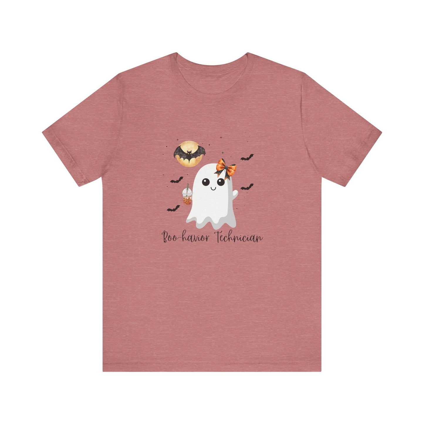 Cute Behavior Technician Halloween Ghost Shirt -"Boo-havior Technician" Unisex Shirt Printify