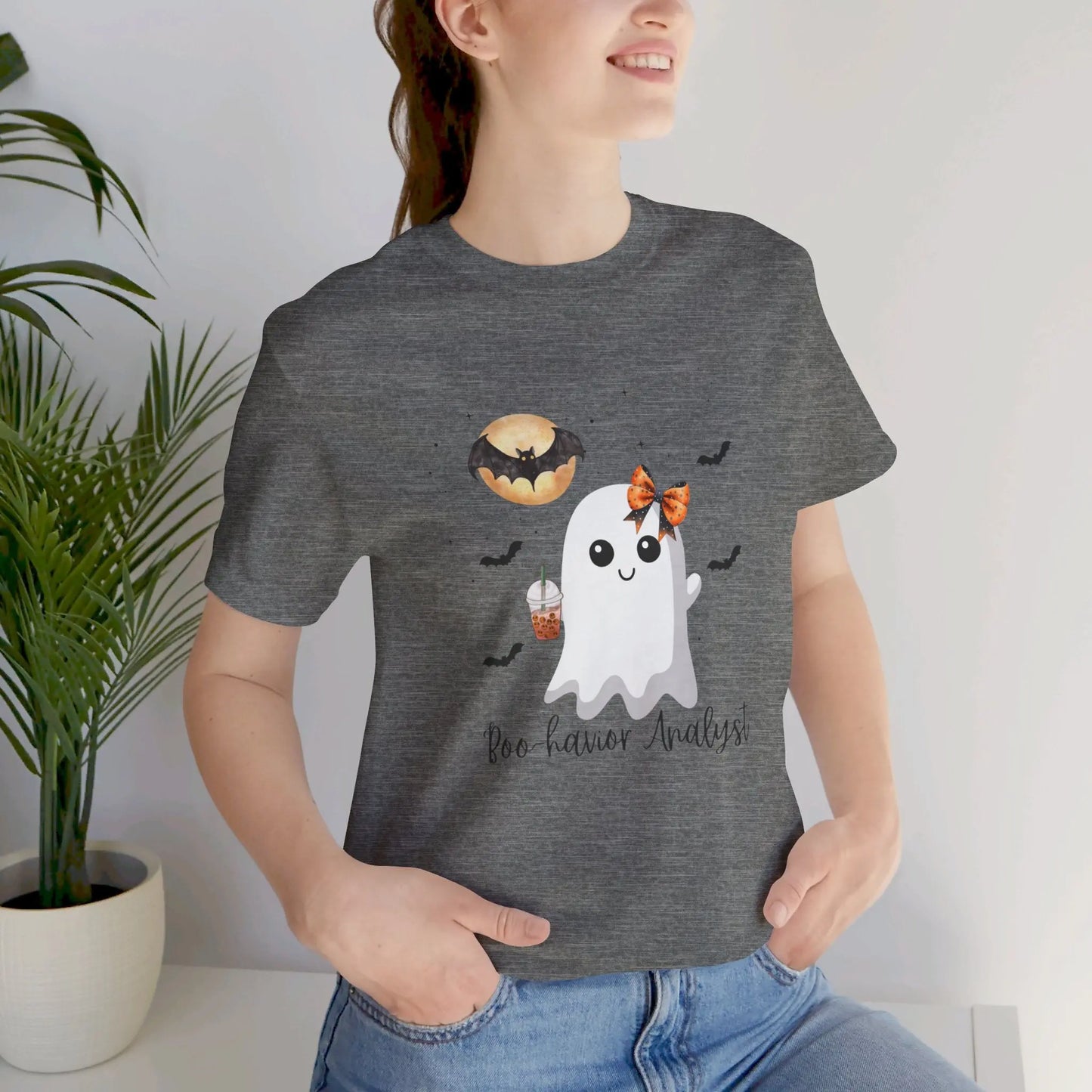 Cute Halloween Ghost Unisex Shirt for Behavior Analysts Printify