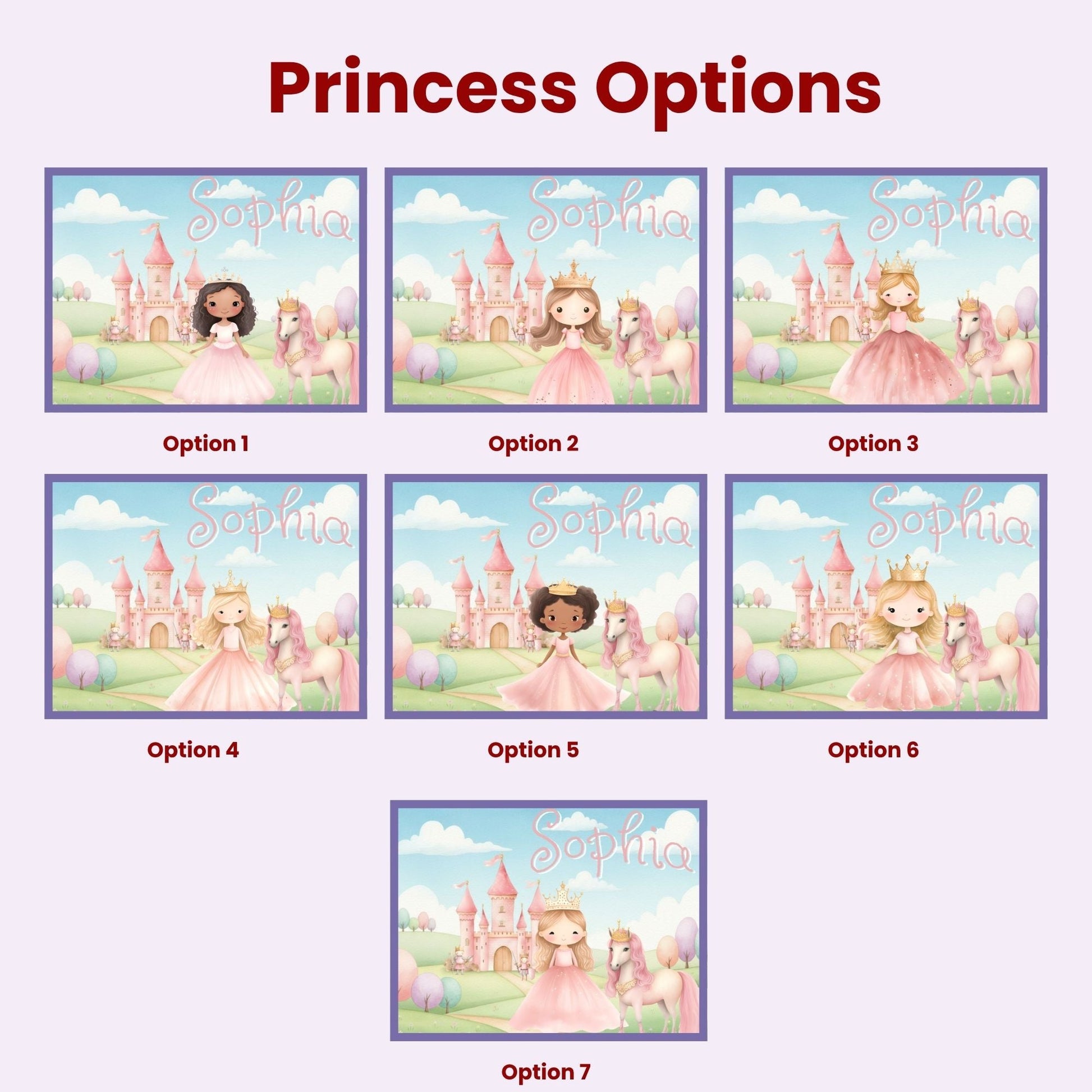 Choose Your Princess Personalized Puzzle – Custom Name Castle Jigsaw for Kids Affordable ABA Materials