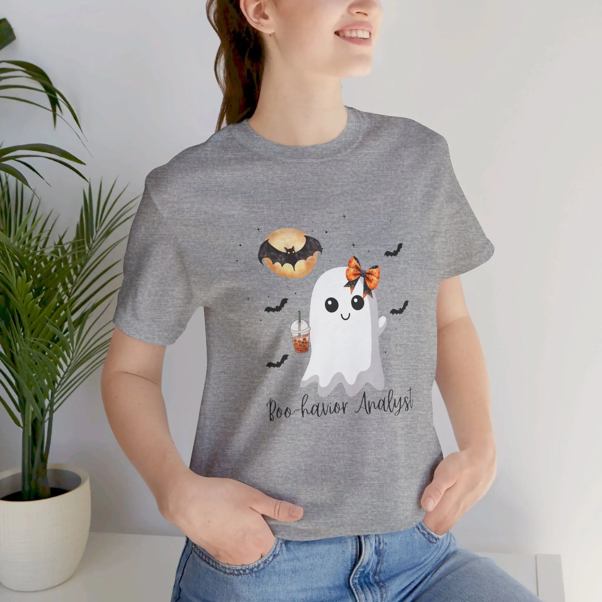 Cute Halloween Ghost Unisex Shirt for Behavior Analysts Printify