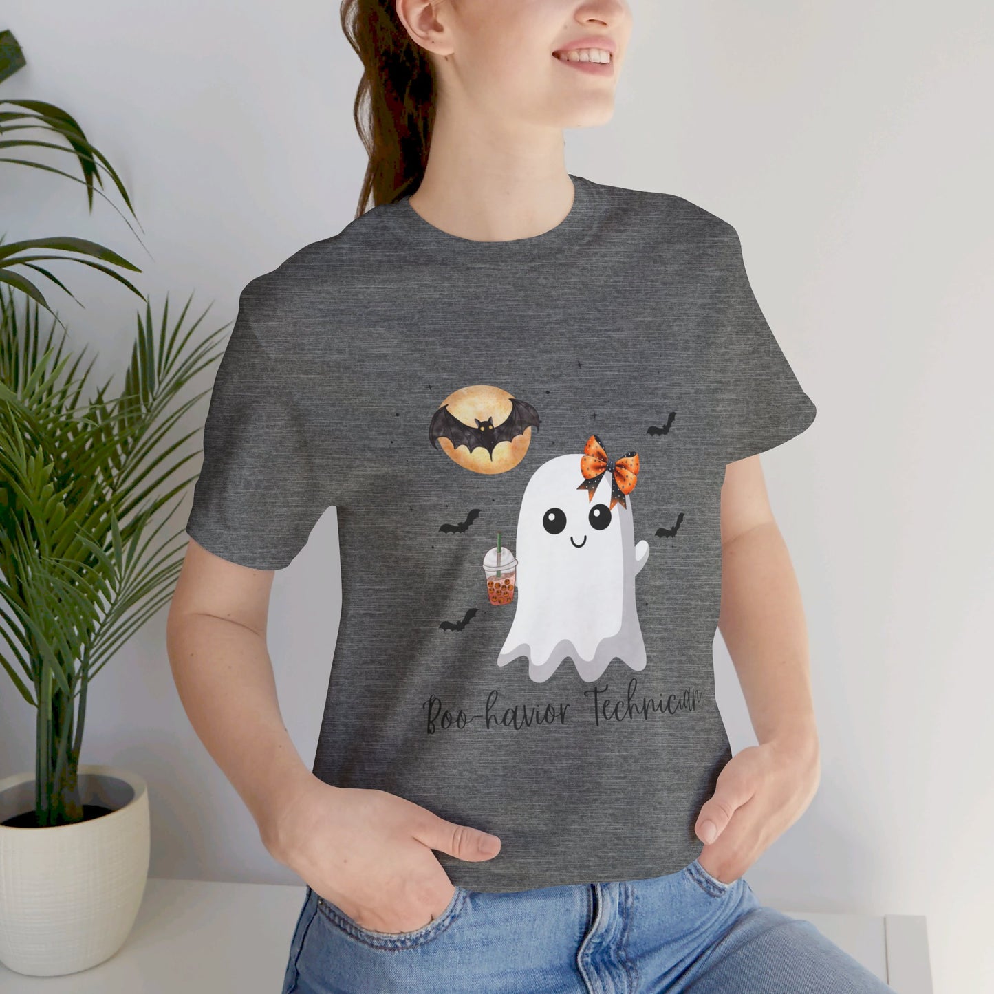 Cute Behavior Technician Halloween Ghost Shirt -"Boo-havior Technician" Unisex Shirt Printify