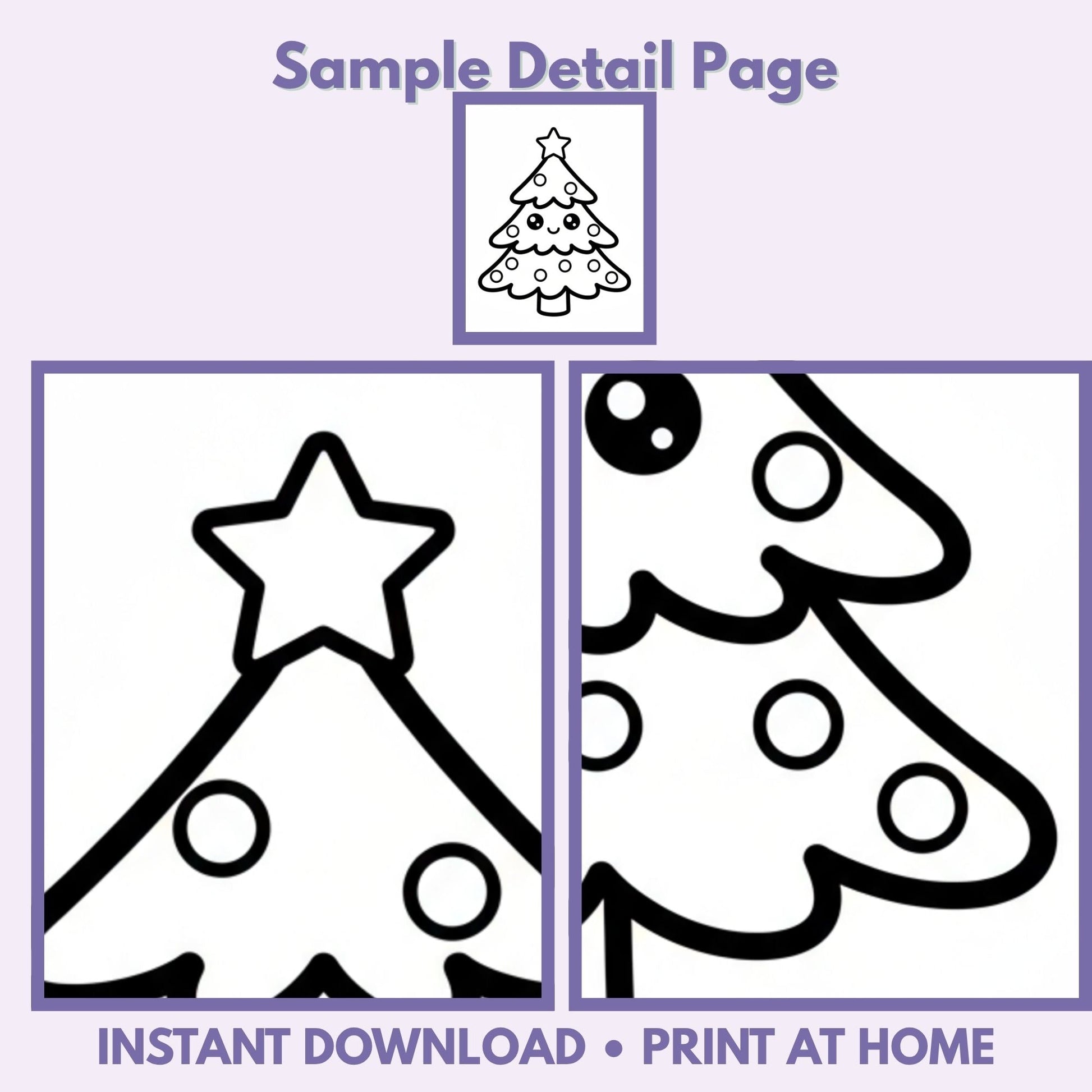Jolly Holiday Friends Kawaii Christmas Coloring Pages – 20 Printable PDF Sheets Affordable ABA Materials