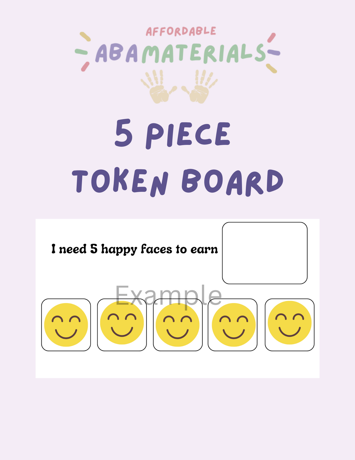 5-Piece Token Board Free Resource