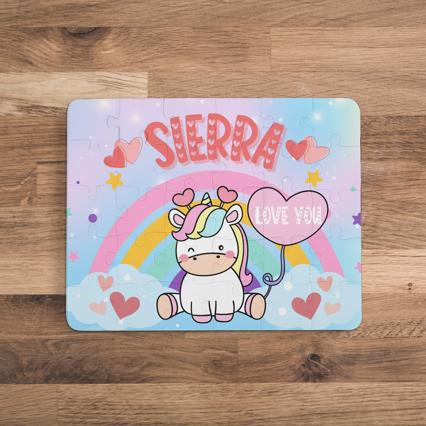 Custom Unicorn Jigsaw Puzzle for Kids | 30 Pieces | Personalized Gift Printify