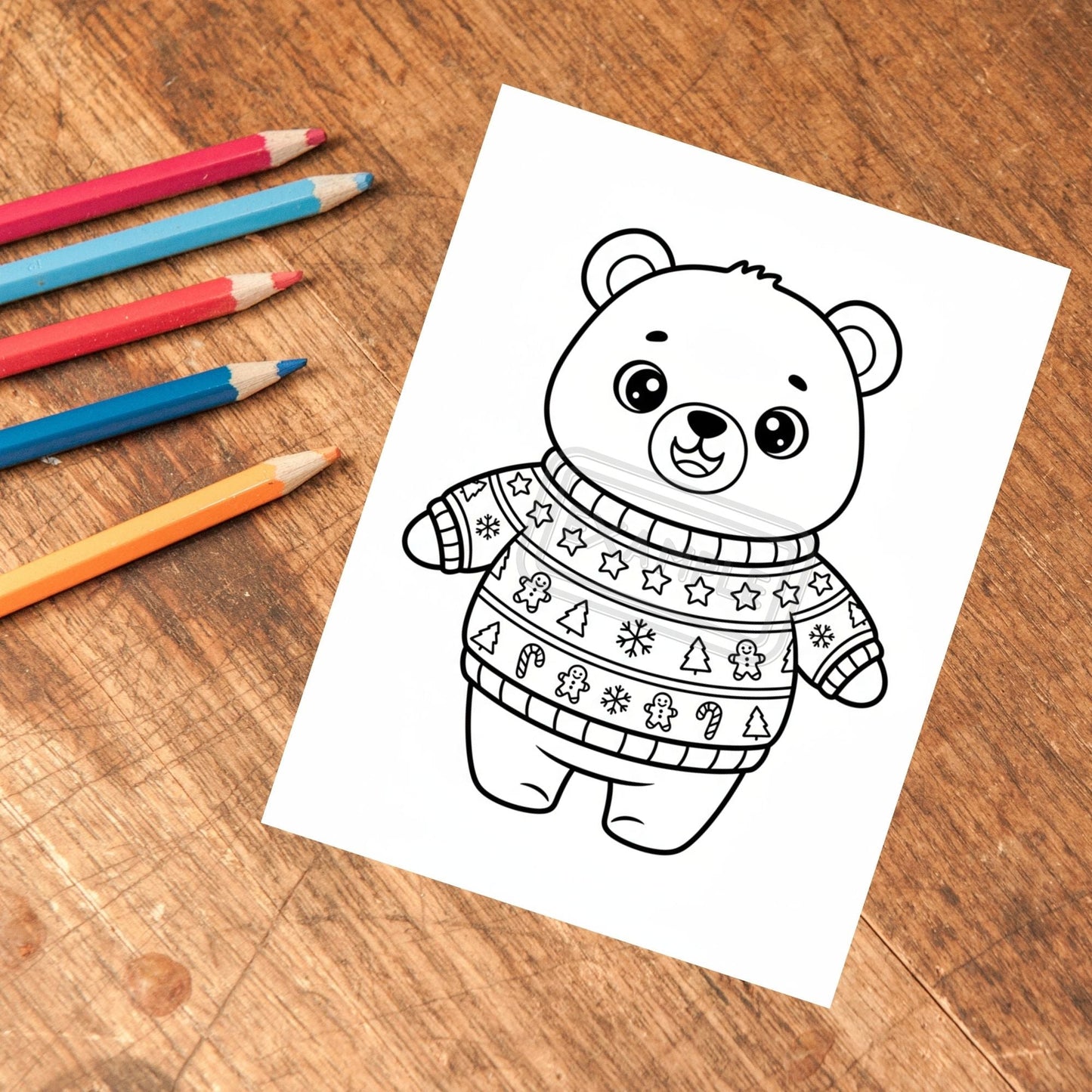 Winter Friends Kawaii Coloring Book Printable (20 Pages) Affordable ABA Materials