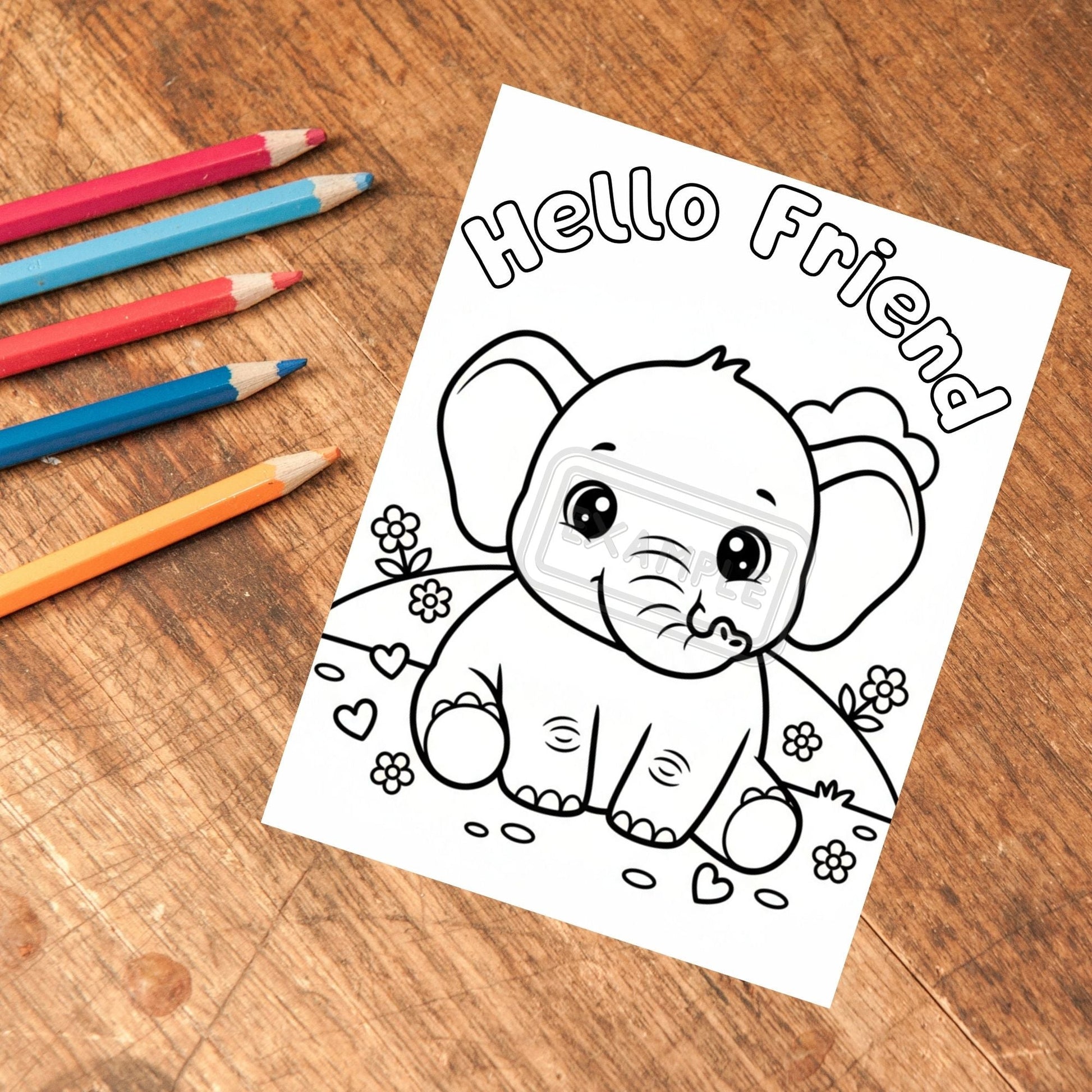 Zoo Friends Kawaii Style Coloring Book Printable (20 Pages) Affordable ABA Materials