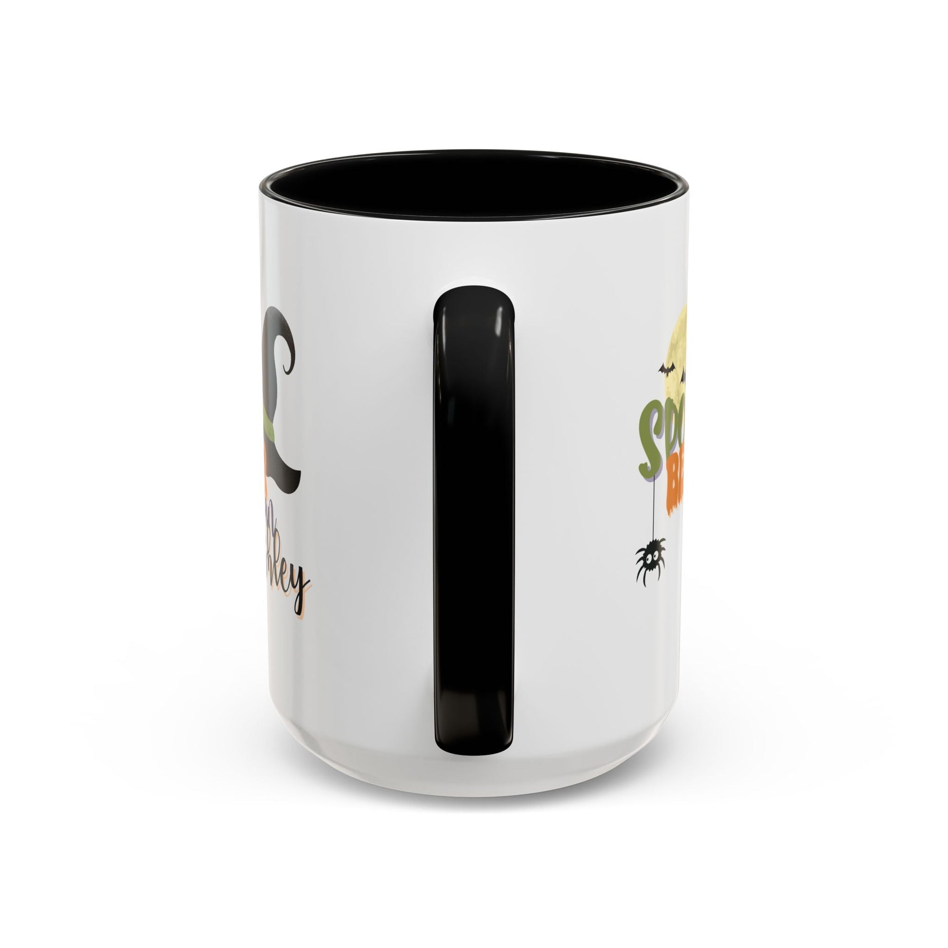 Personalized Spooky Behavior Technician Halloween Mug – Witch Hat & Moon Design – Custom ABA Accent Mug for Fall Printify