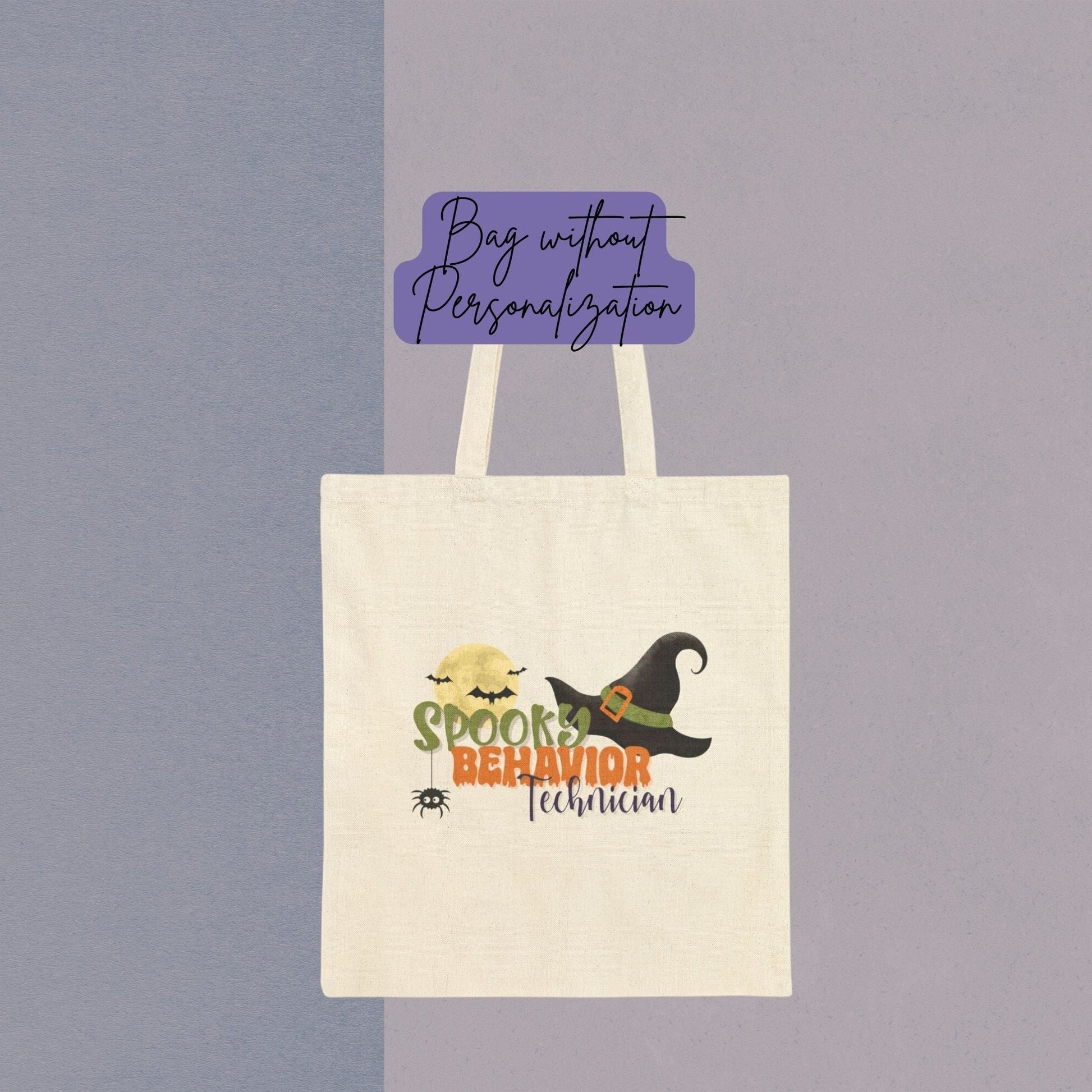 Personalized Spooky Behavior Technician Halloween Tote Bag Printify