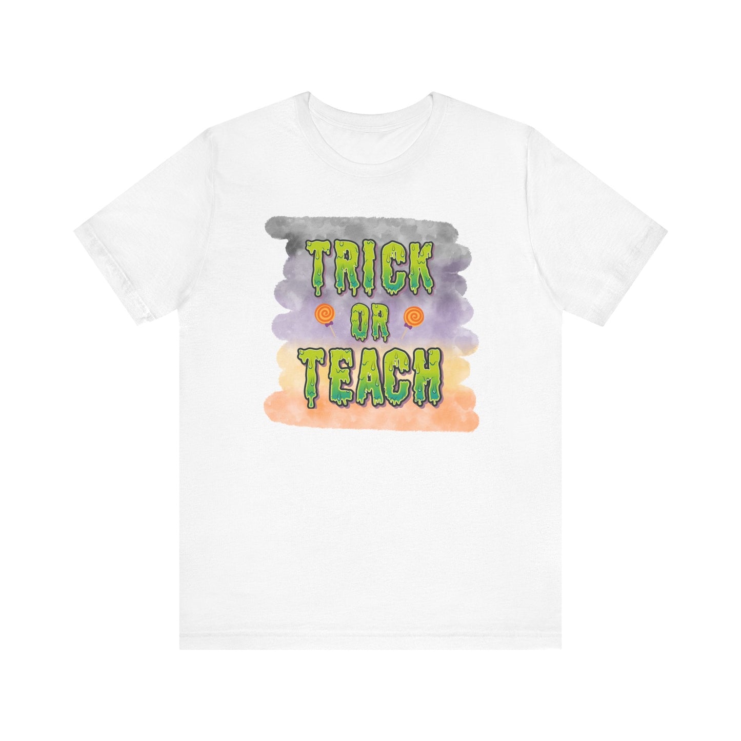 Fun Teacher Halloween Shirt- Unisex Design for Educators Trick or Teach Printify
