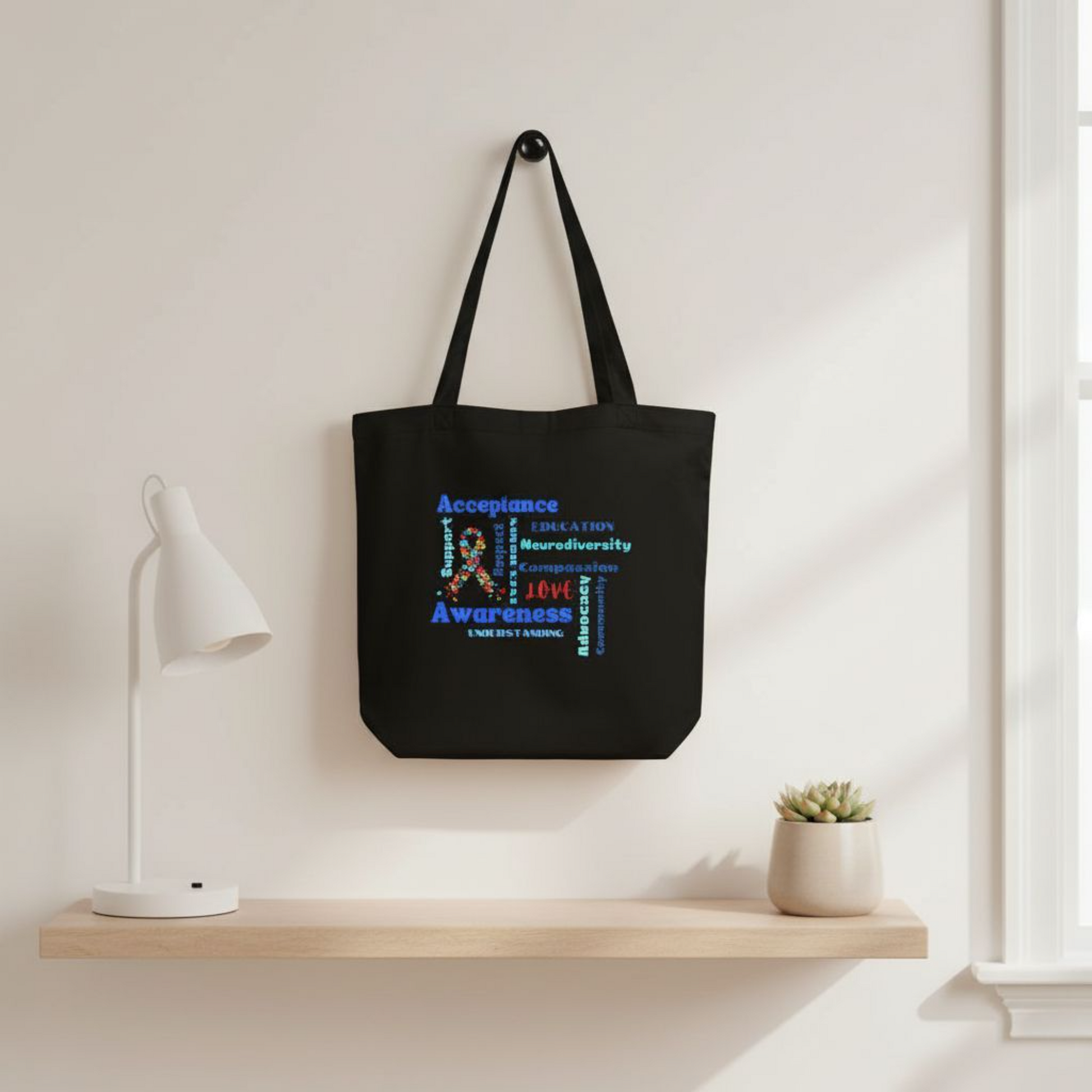 Autism Acceptance Tote Bag- Show Your Support for the Autism Community with this Inspiring Eco Tote Bag Affordable ABA Materials
