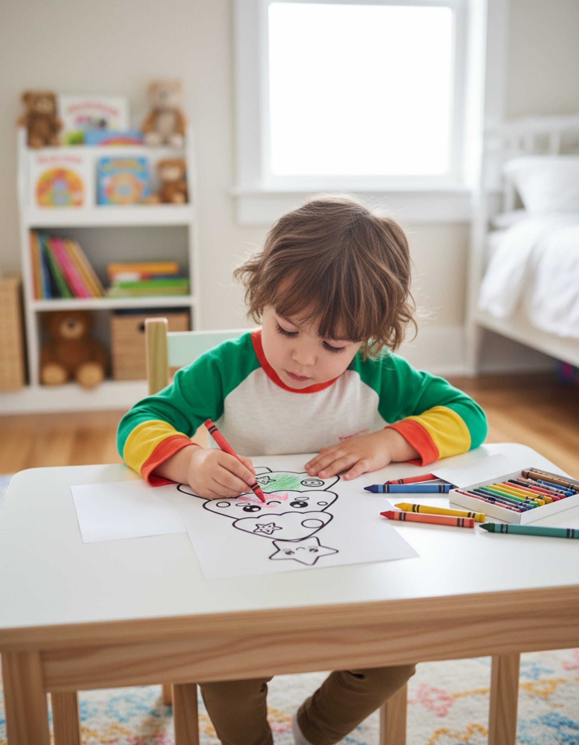 Winter Friends Kawaii Coloring Book Printable (20 Pages) Affordable ABA Materials