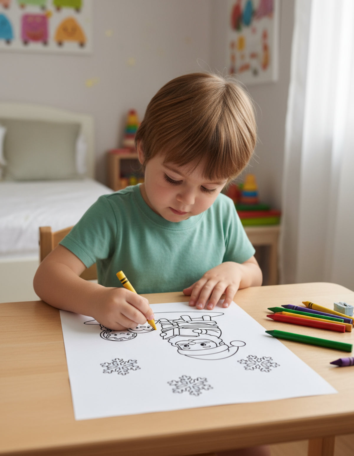 Jolly Holiday Friends Kawaii Christmas Coloring Pages – 20 Printable PDF Sheets Affordable ABA Materials