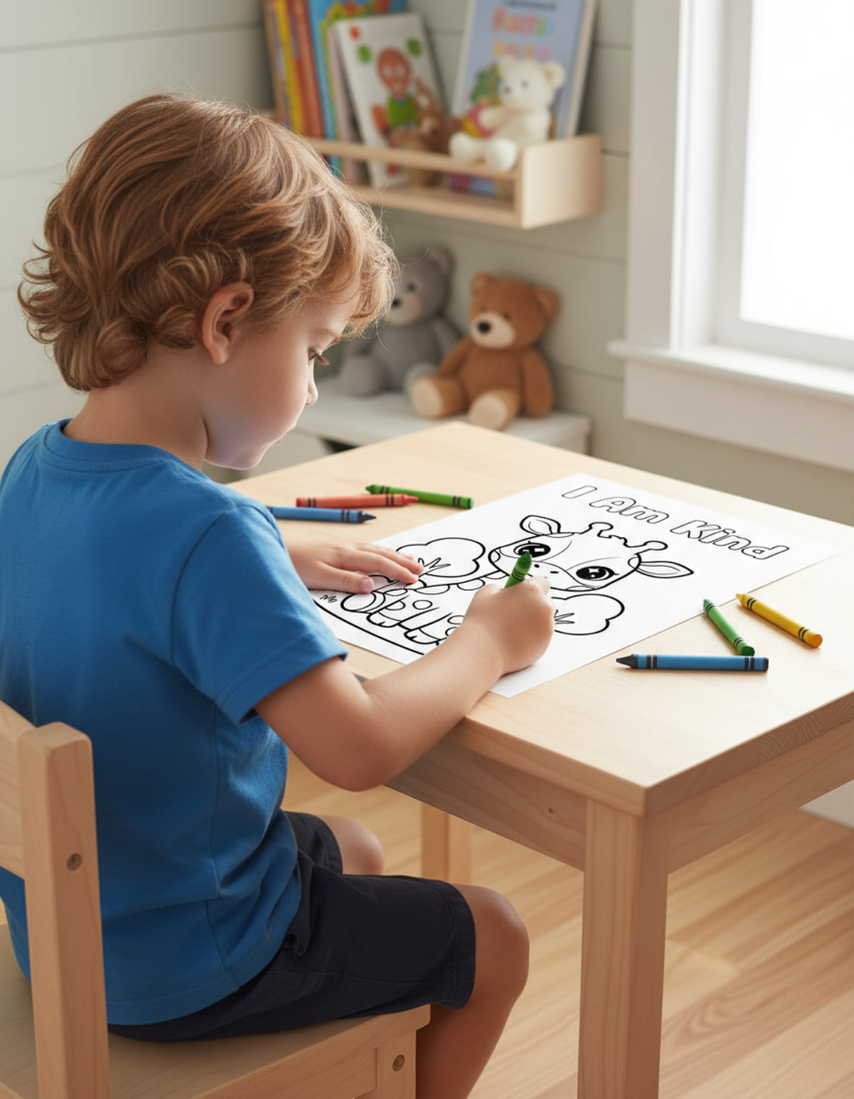 Little Affirmations Coloring Book – Printable Positive Coloring Pages for Kids (20 Sheets) Affordable ABA Materials