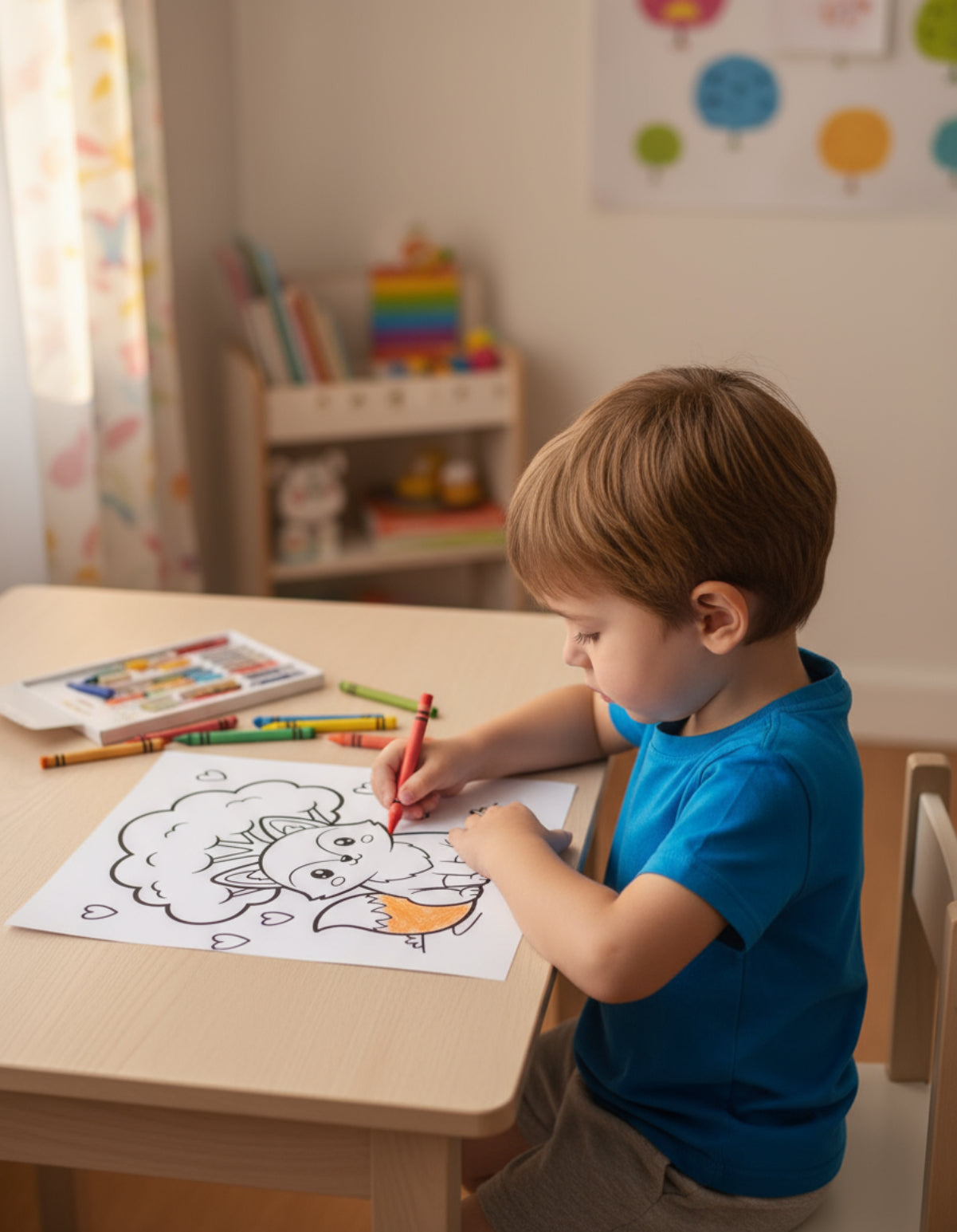 Cozy Autumn Critters Printable Coloring Book 20 Pages (PDF Download) Affordable ABA Materials