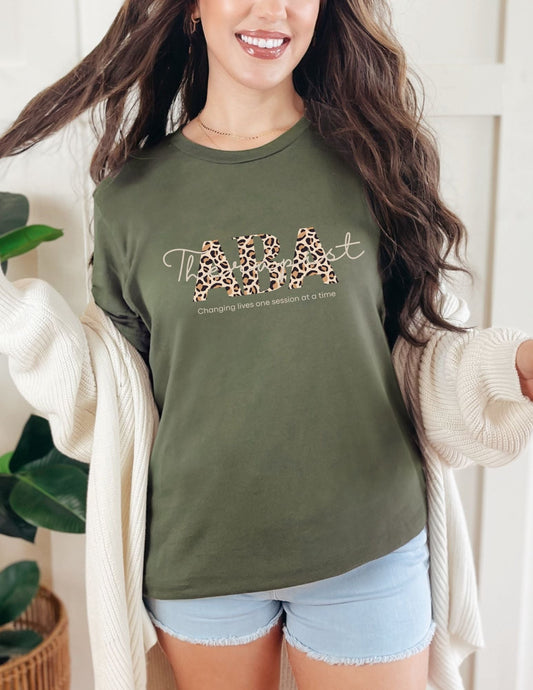 ABA Therapist Shirt- Making a Difference with Every Session Behavior Tech T-Shirt Affordable ABA Materials