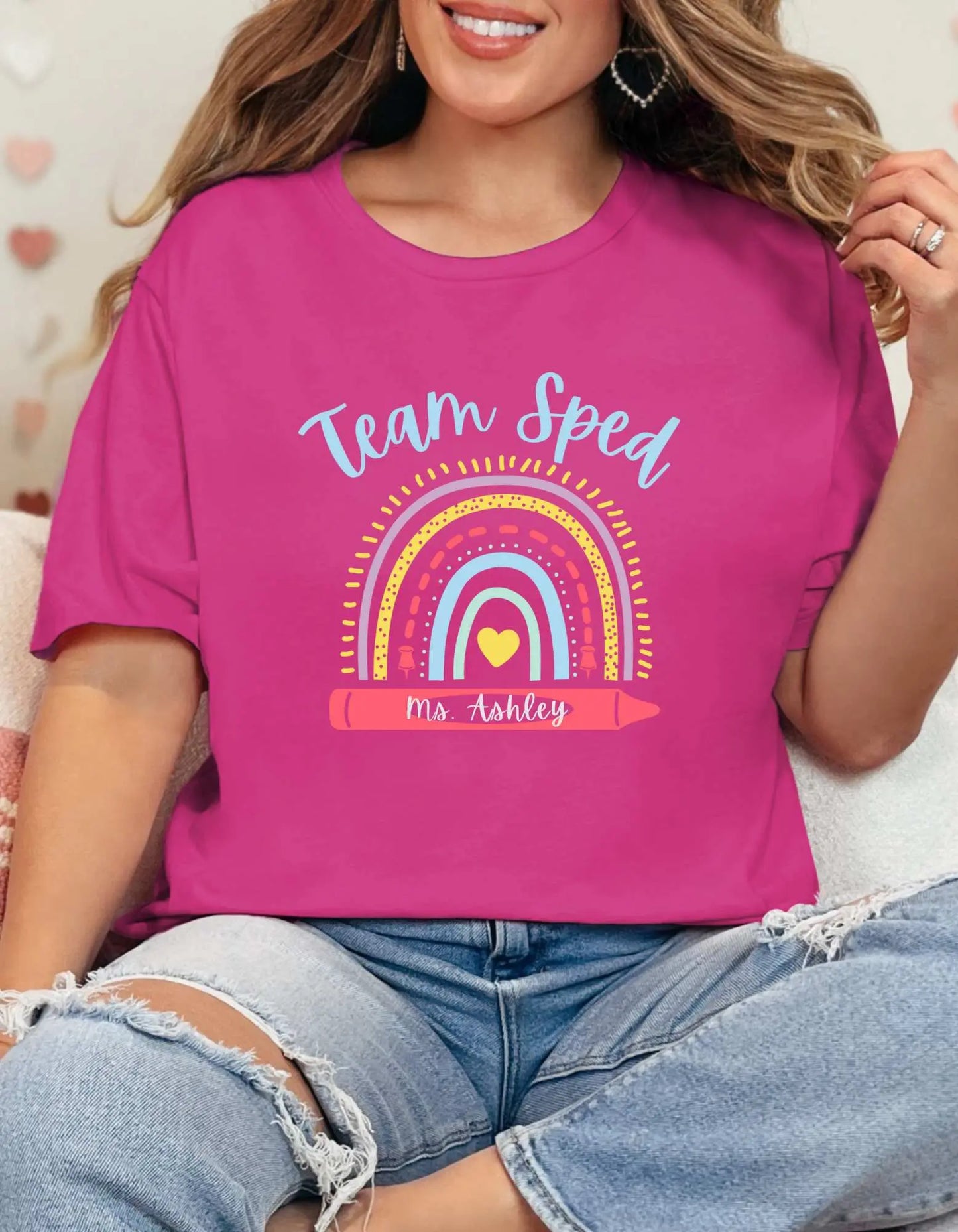 Special Education Team Shirt: 'Team Sped' Personalized Tee Unisex Fit Affordable ABA Materials