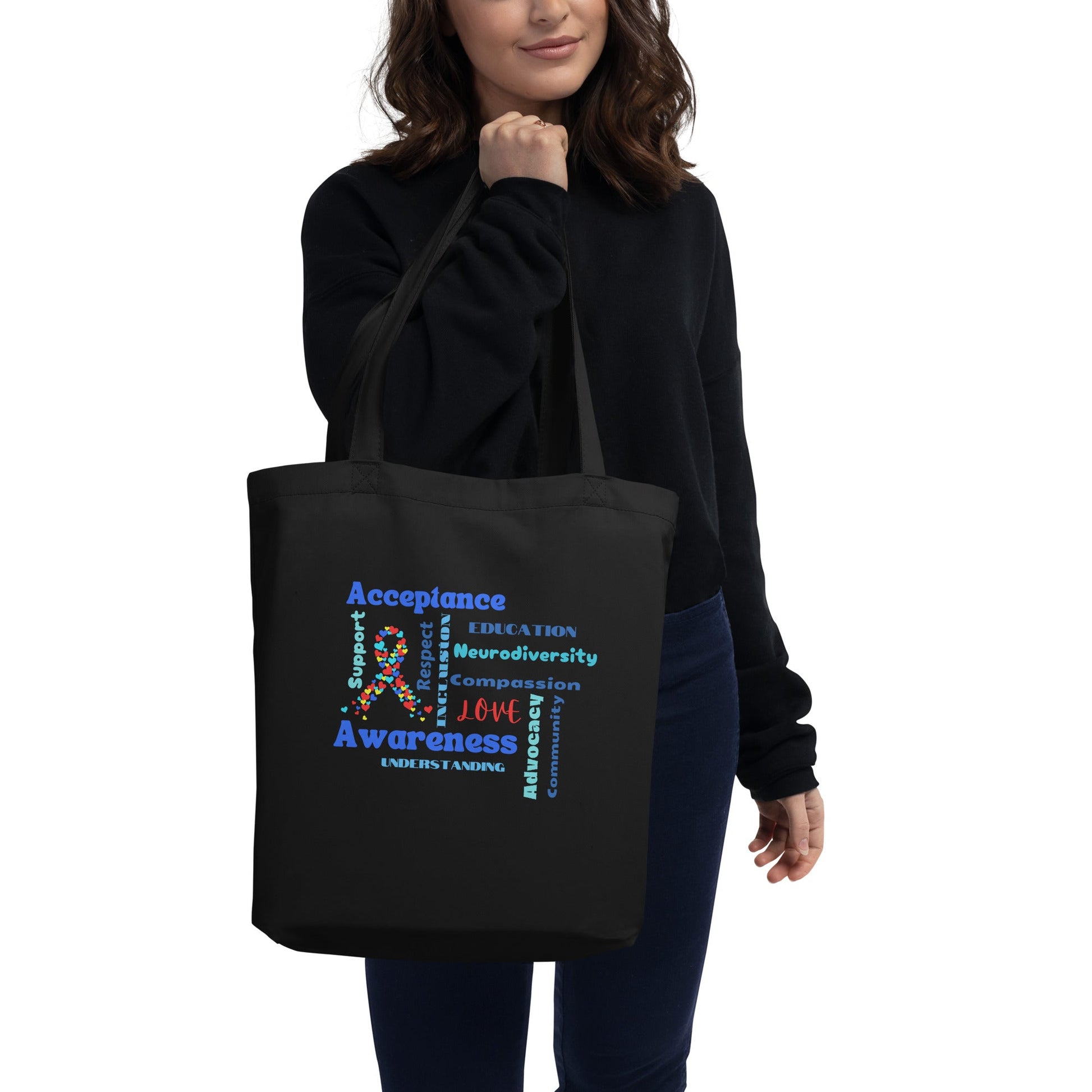 Autism Acceptance Tote Bag- Show Your Support for the Autism Community with this Inspiring Eco Tote Bag Affordable ABA Materials
