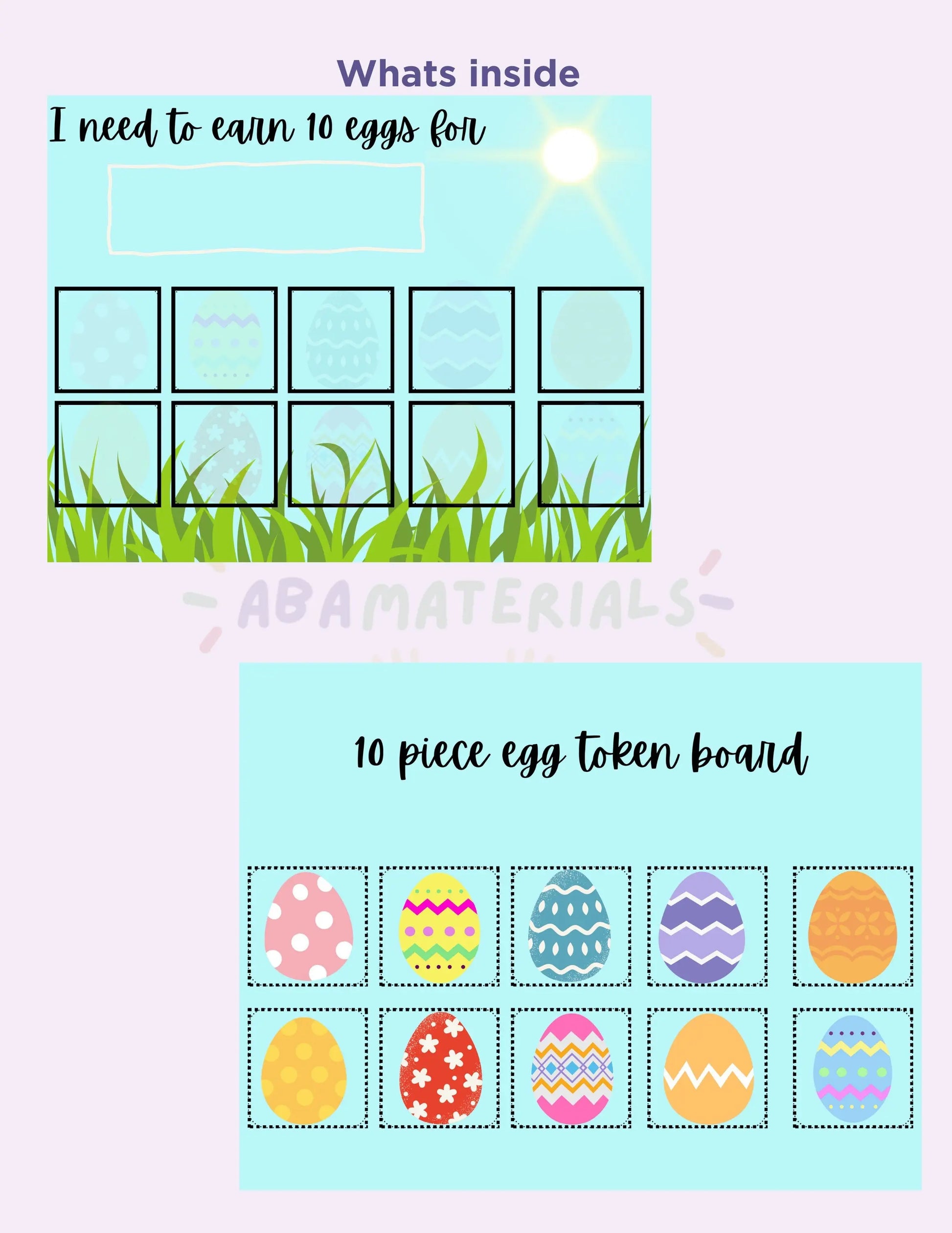 easter-themed-token-board-printable-10-piece-easter-egg-reward-system-affordable-aba-materials for Free Printable Token Board Printable Easter Themed Token Board-Printable 10 Piece Easter Egg Reward System – Affordable ABA Materials for Free Printable Token Board Printable