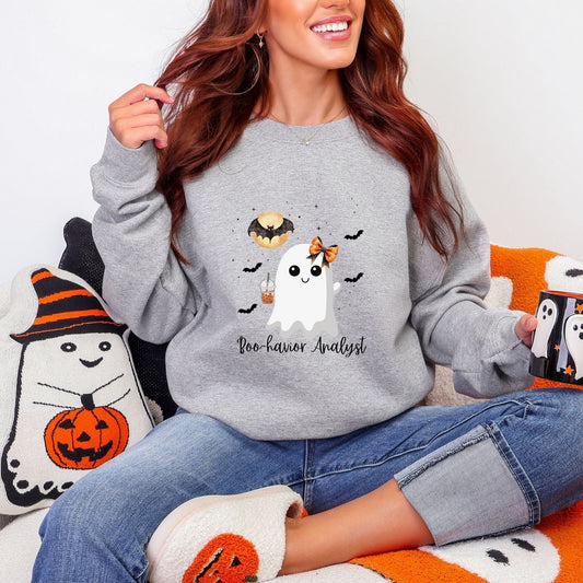 Boo-havior Analyst Halloween Sweatshirt Printify