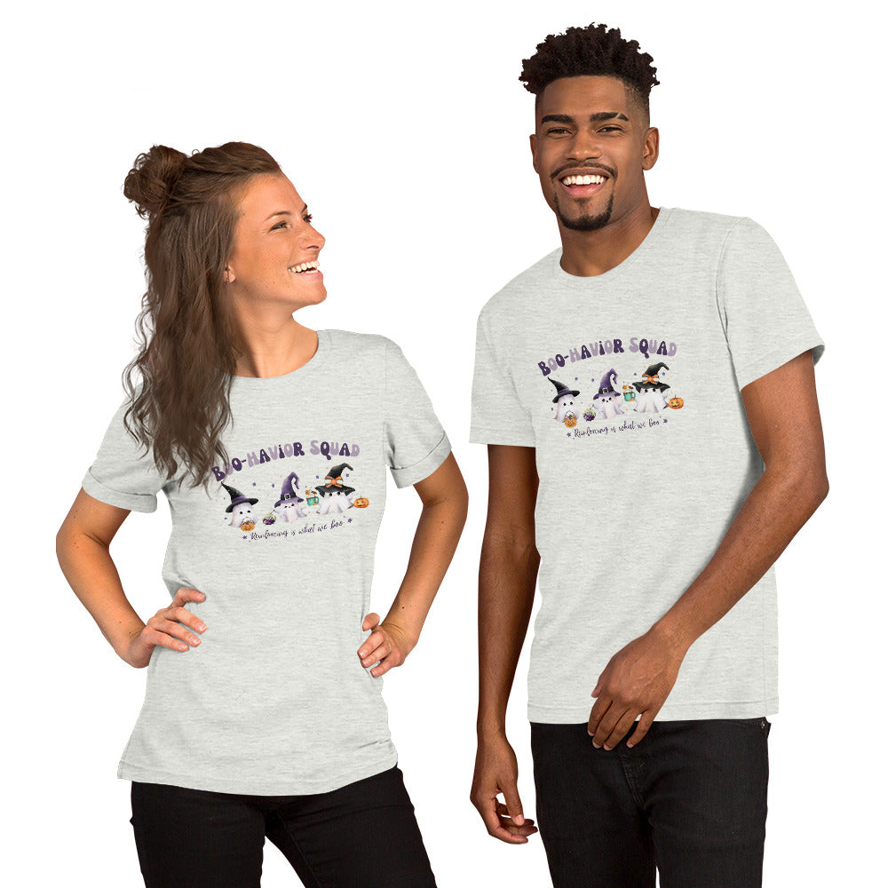 ABA Team Halloween T-Shirt- Cute Boo-havior Squad Unisex t-shirt Affordable ABA Materials