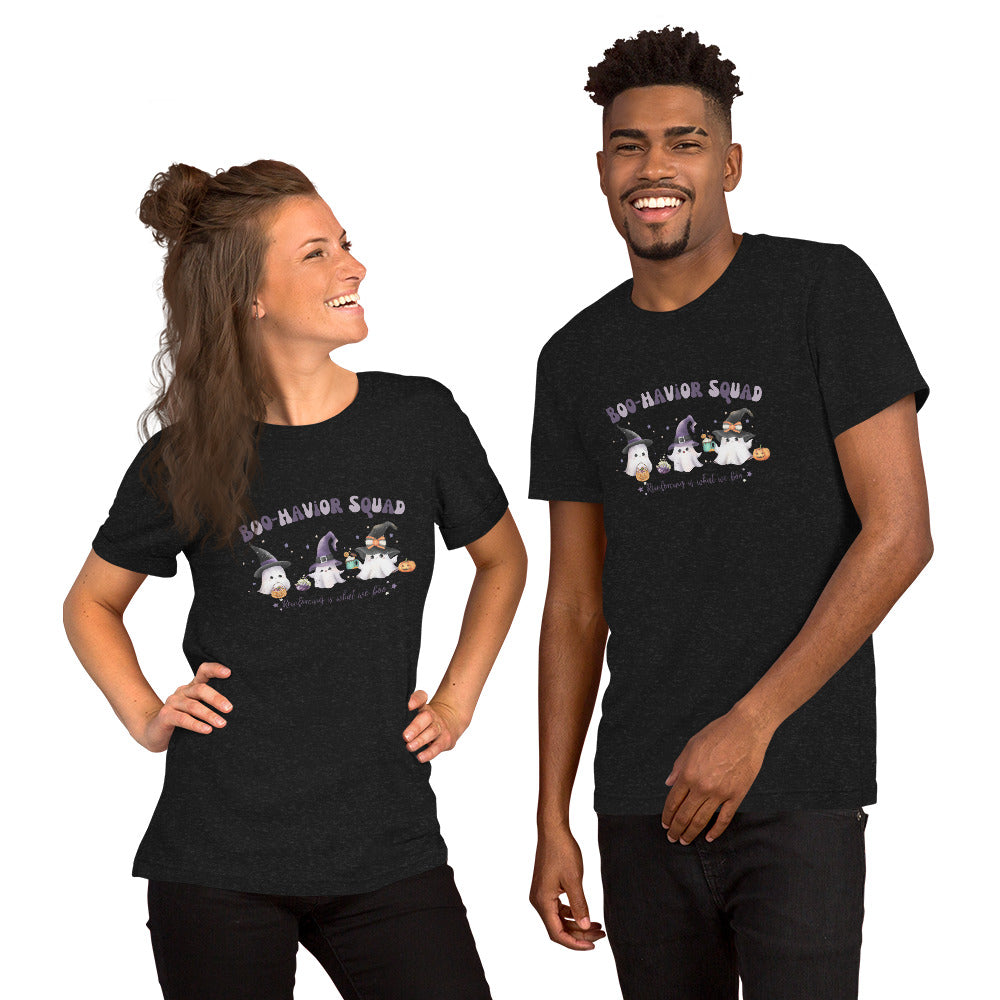 ABA Team Halloween T-Shirt- Cute Boo-havior Squad Unisex t-shirt Affordable ABA Materials