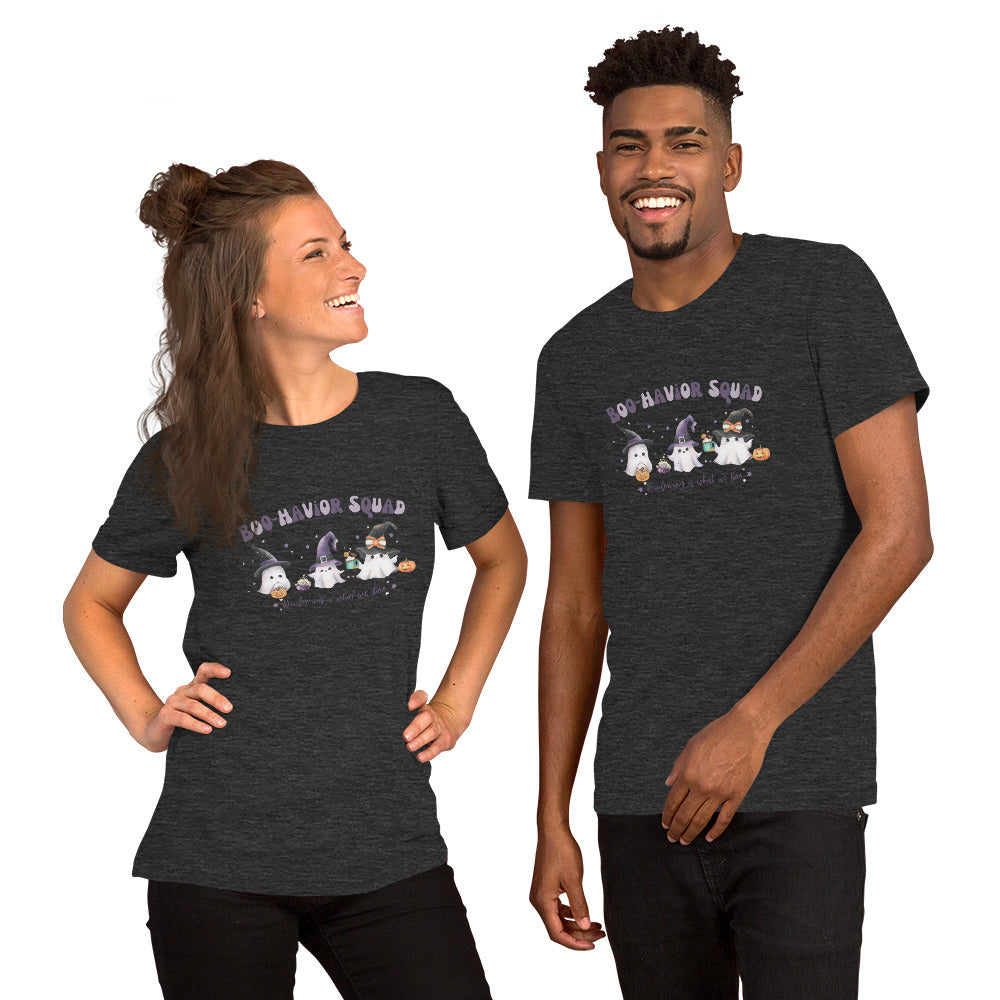 ABA Team Halloween T-Shirt- Cute Boo-havior Squad Unisex t-shirt Affordable ABA Materials