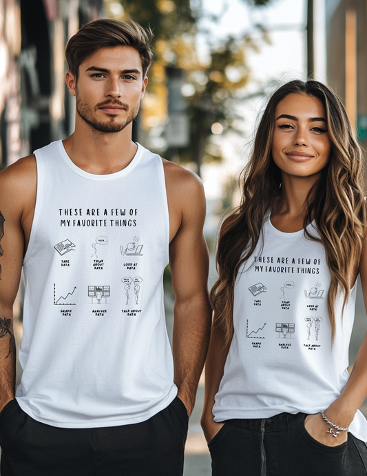 "Favorite Things" Unisex Data Tank Top – For ABA Pros & Data Lovers Affordable ABA Materials